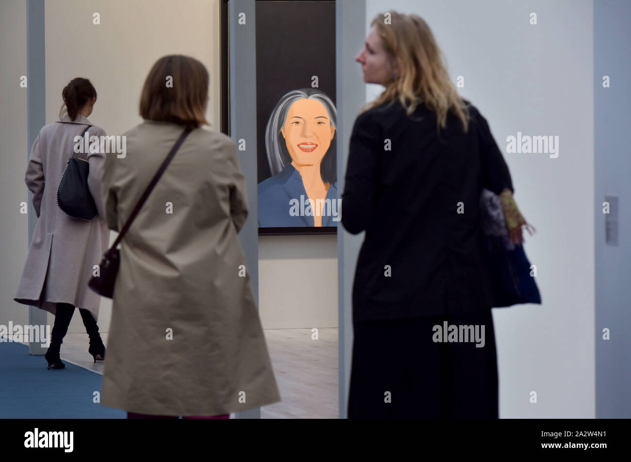 Members of the public, art lovers and collectors attend the opening day