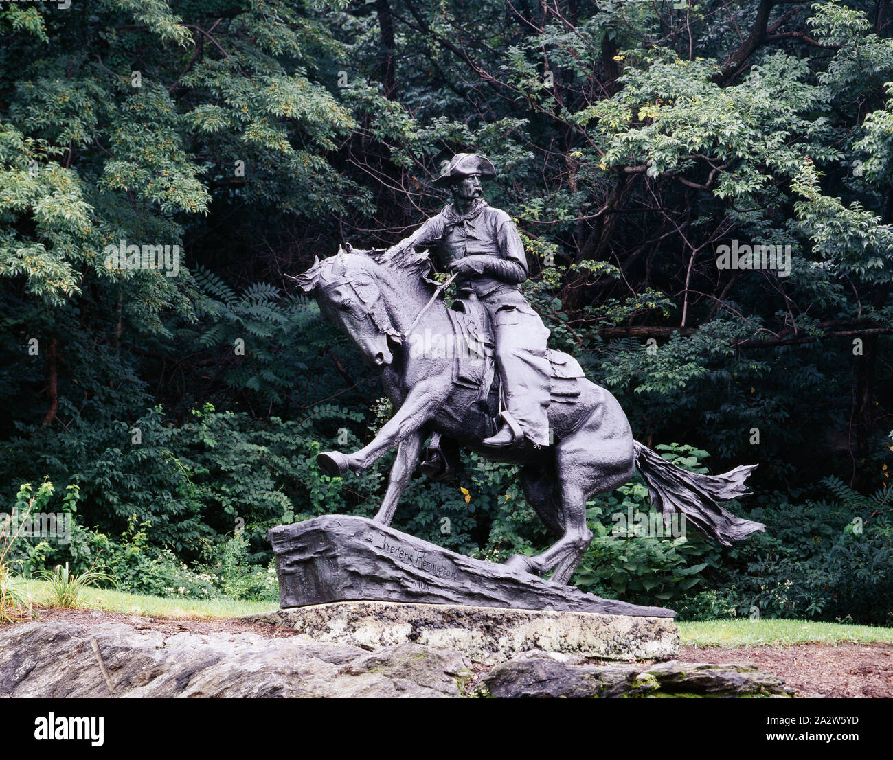 Remington statue, Fairmount Park, Philadelphia, Pennsylvania Stock