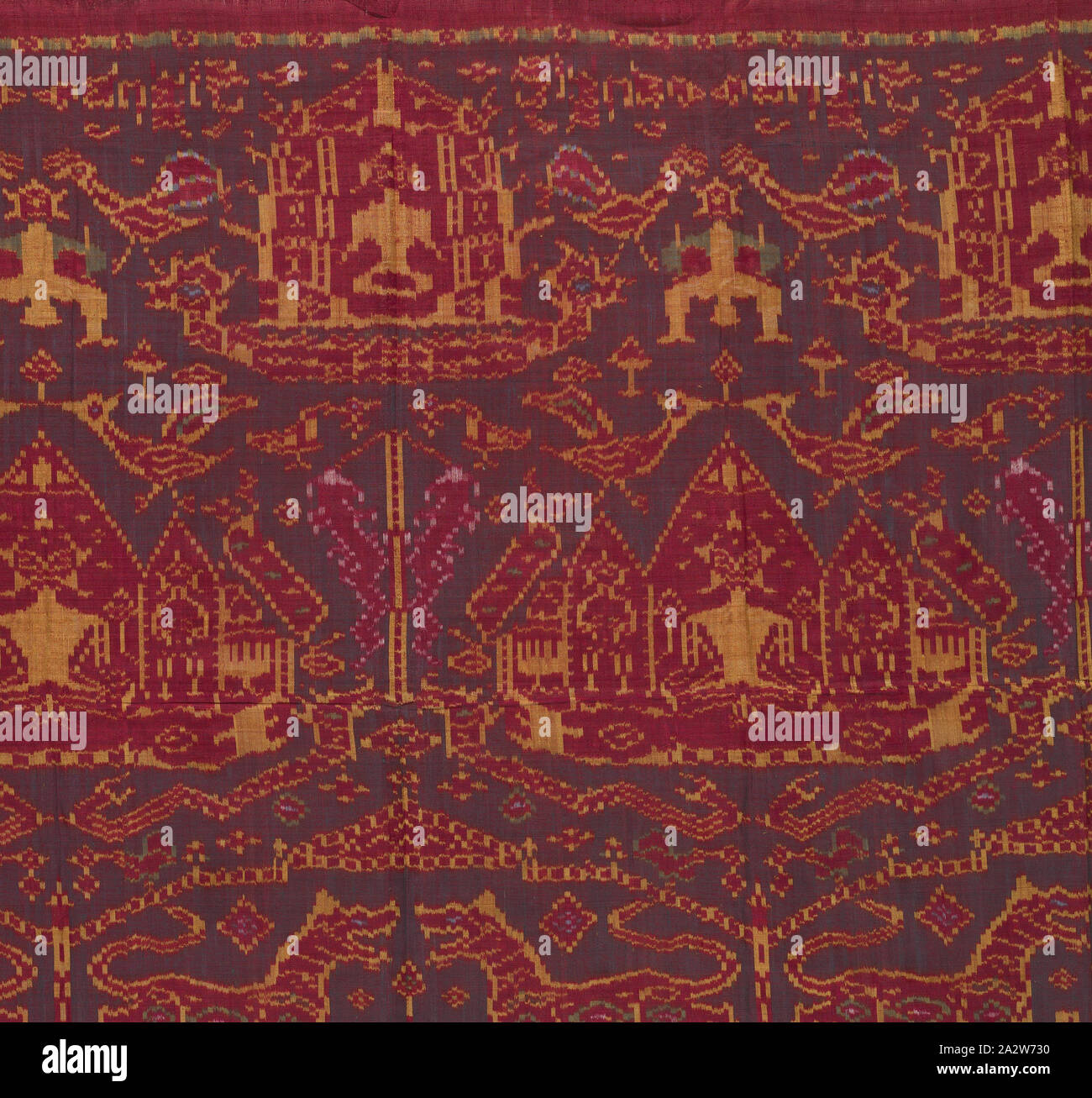 ceremonial hanging (ship cloth pidan), Khmer people, early 1900s, silk, tie  dye (weft Ikat), height: 70-1/4 in width: 36-3/8 in, Textile and Fashion  Arts Stock Photo - Alamy