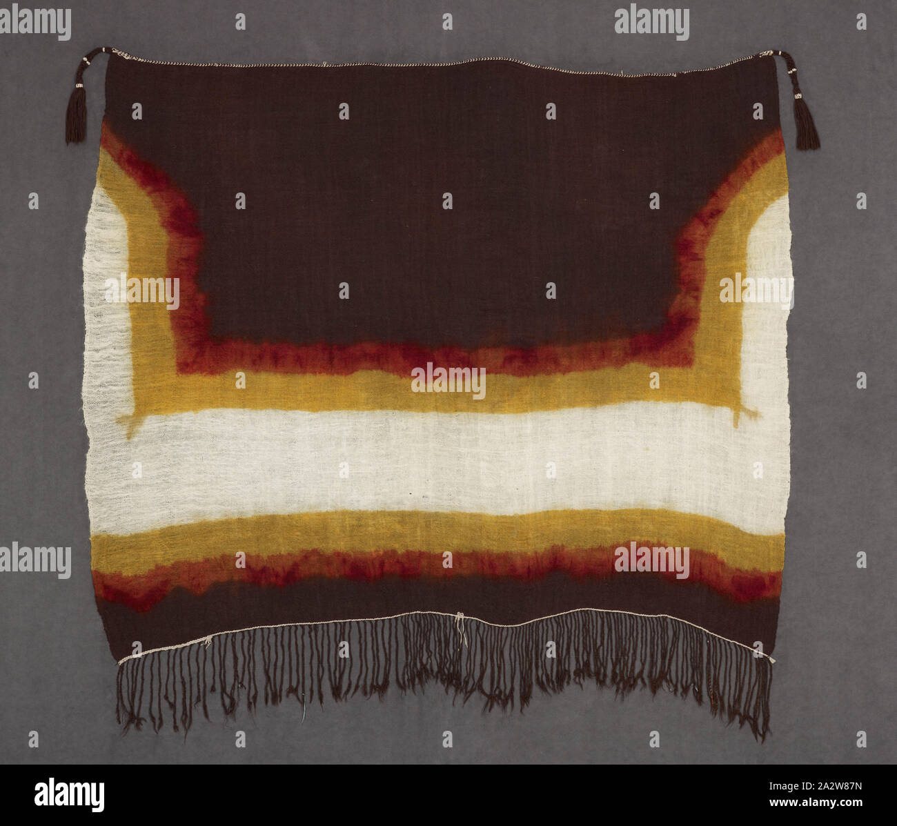 woman's headscarf, Berber peoples, 19251950, wool, resistdyed and