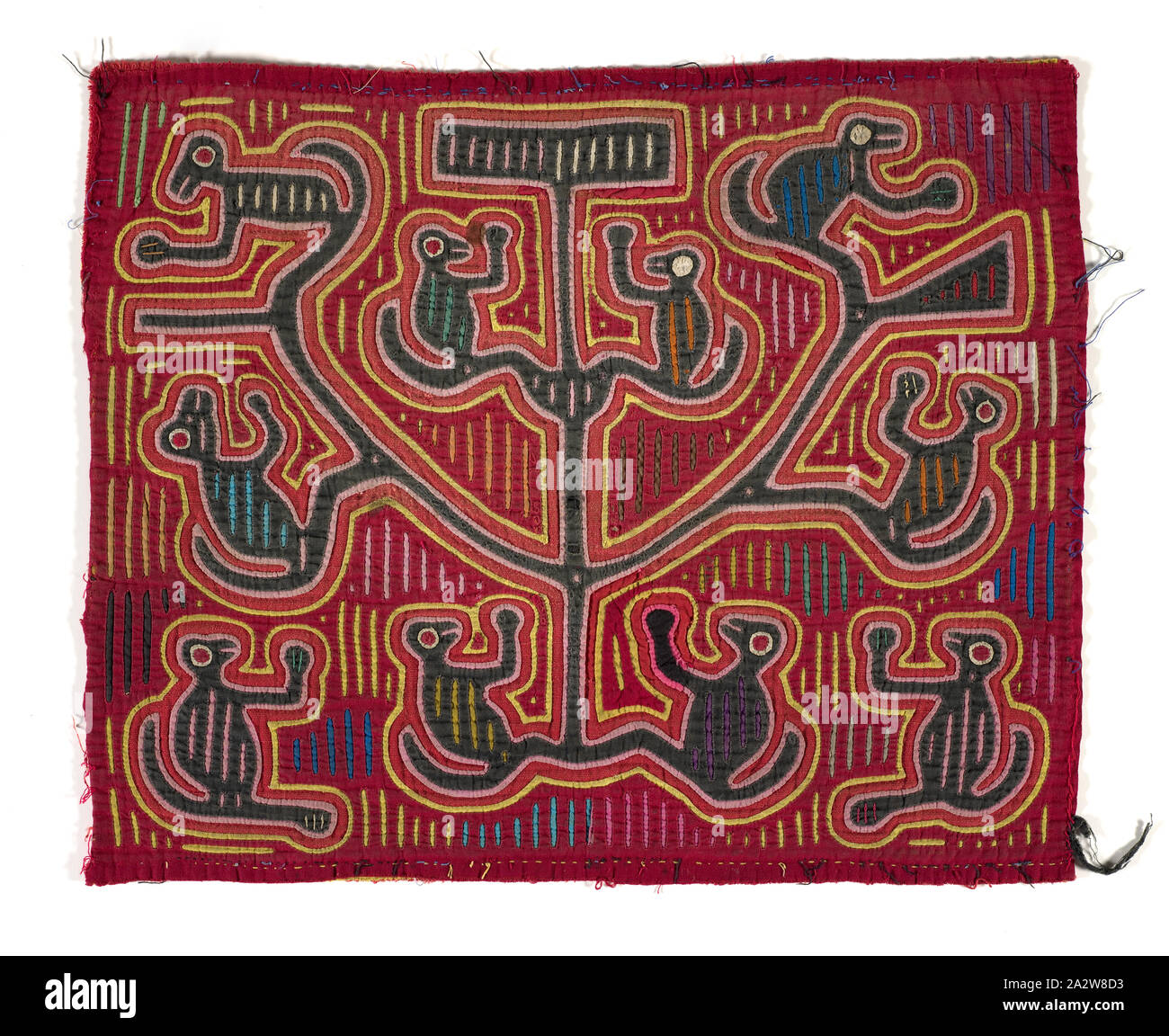 shirt panel (mola), Kuna people, about 1950s, appliqued cotton, 14-1/2 x 17-5/8 in., Textile and Fashion Arts Stock Photo