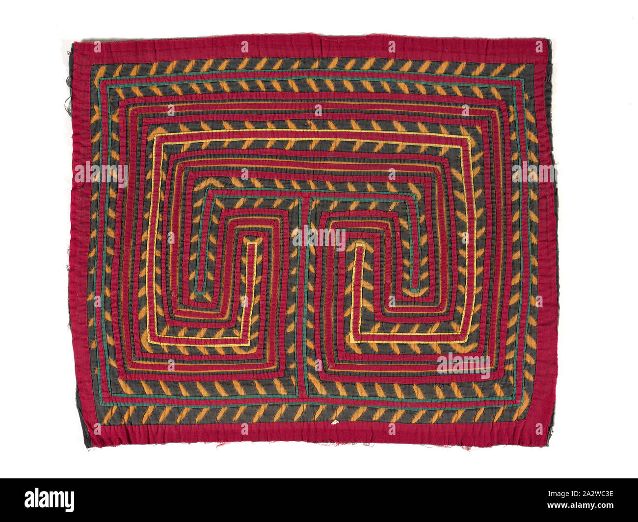 shirt panel (mola), Kuna people, about 1950s, appliqued cotton, 15-3/4 x 19-1/8 in., Textile and Fashion Arts Stock Photo