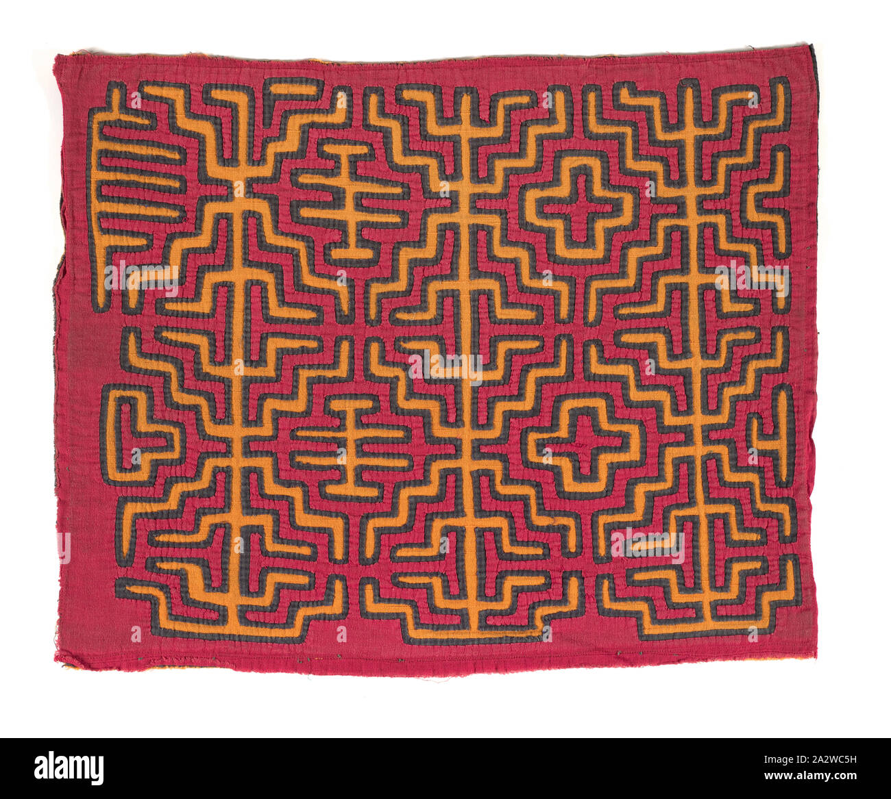 shirt panel (mola), Kuna people, about 1950s, appliqued cotton, 15-3/4 x 19-5/8 in., Textile and Fashion Arts Stock Photo