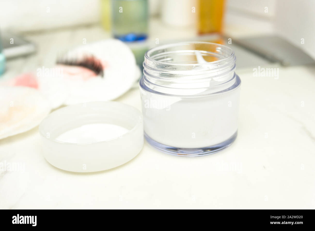 moisturizer and oil body care Stock Photo Alamy