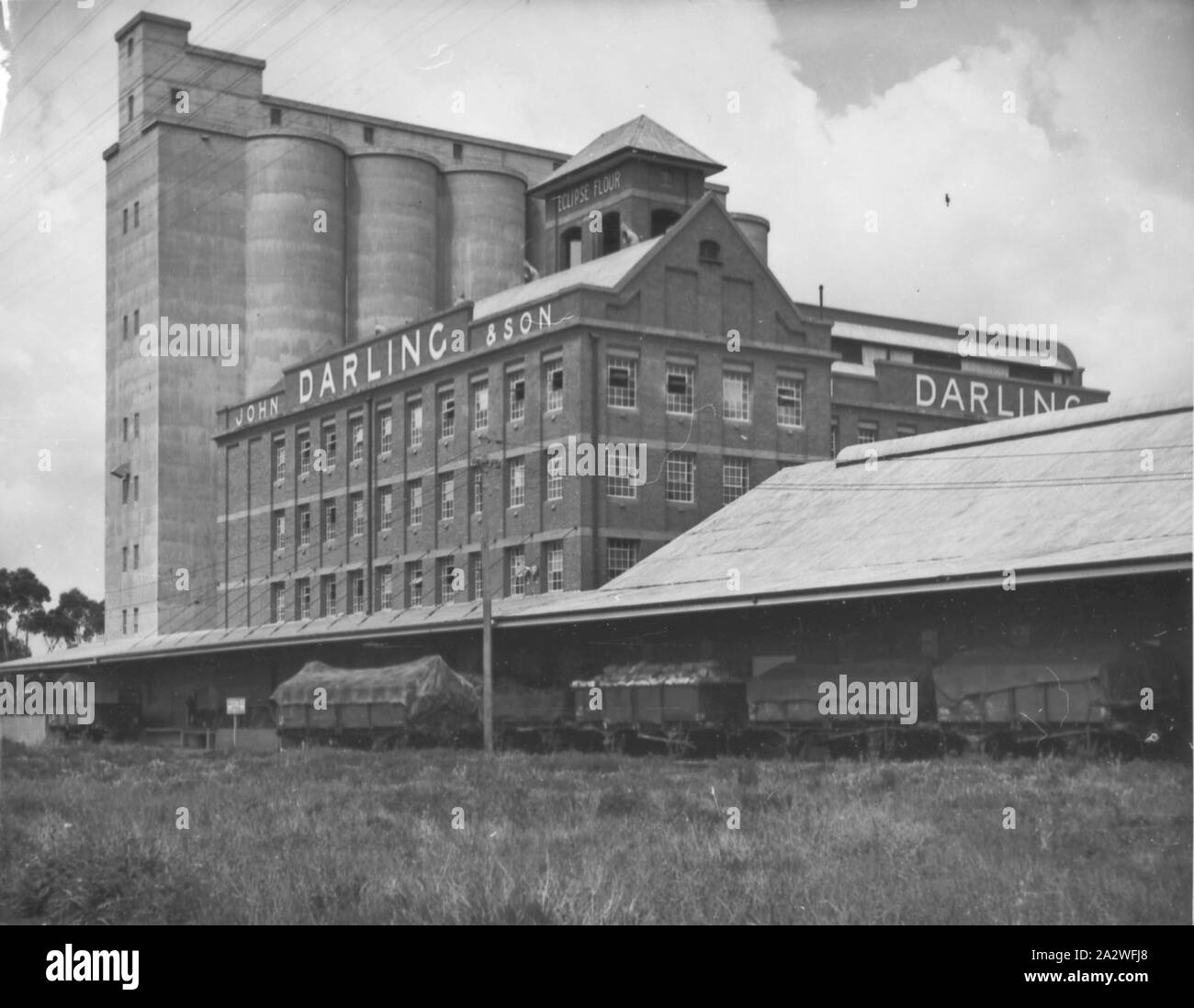 Photograph H.V. McKay Massey Harris, John Darling Flour Mill, Albion, Victoria, 1948, Black