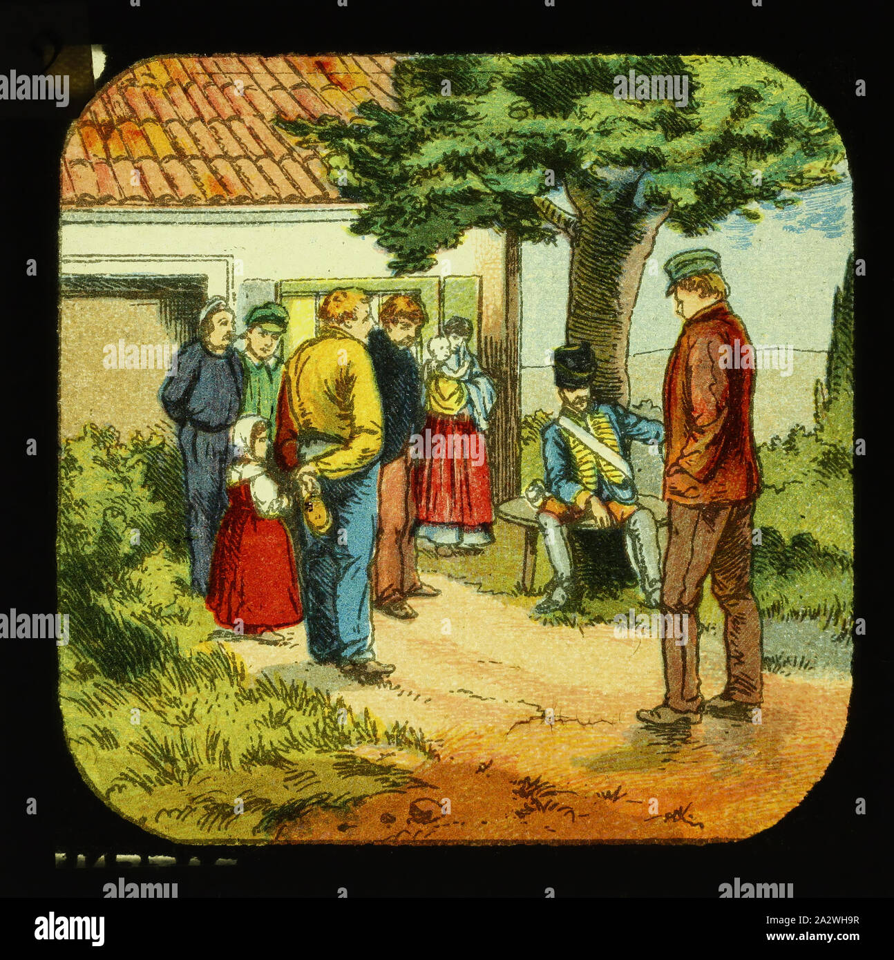 Lantern Slide 'Bingen on the Rhine', No.2, circa 18501880, Number 2