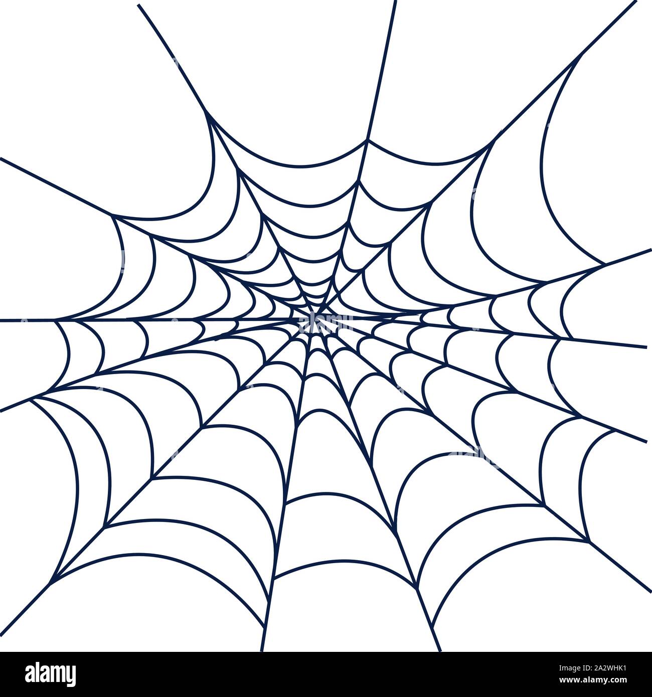 spiderweb halloween line style icon Stock Vector