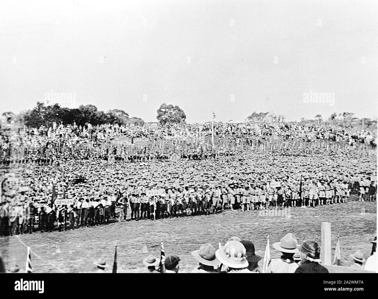 Negative Group of Scouts at the World Scout Jamboree, Frankston