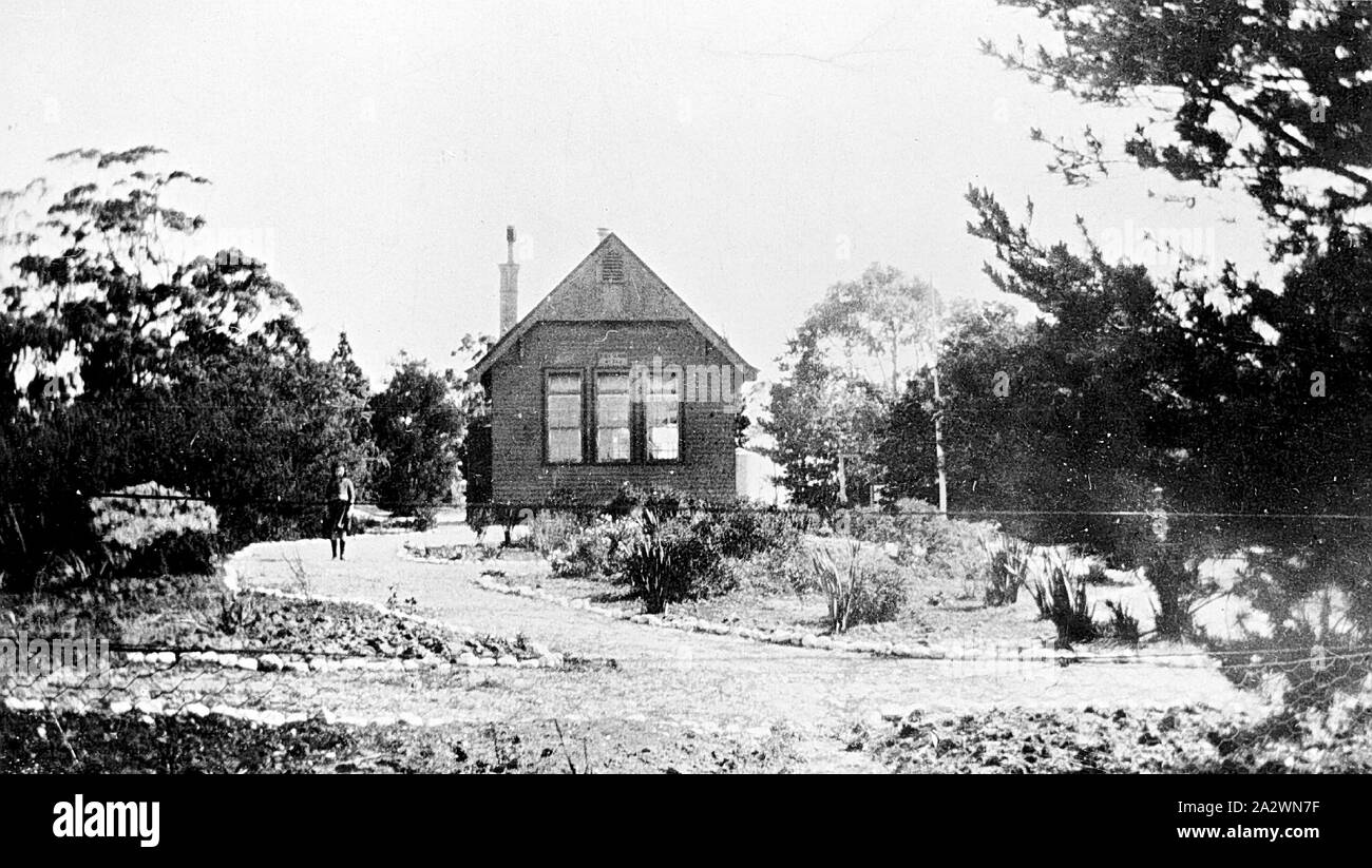 Negative State School & Grounds, Dereel, Victoria, circa 1930, The