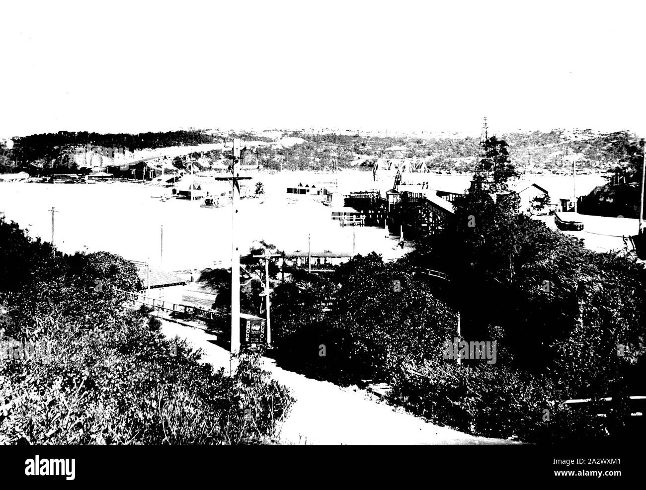 Negative Sydney, New South Wales, circa 1934, The Spit Stock Photo
