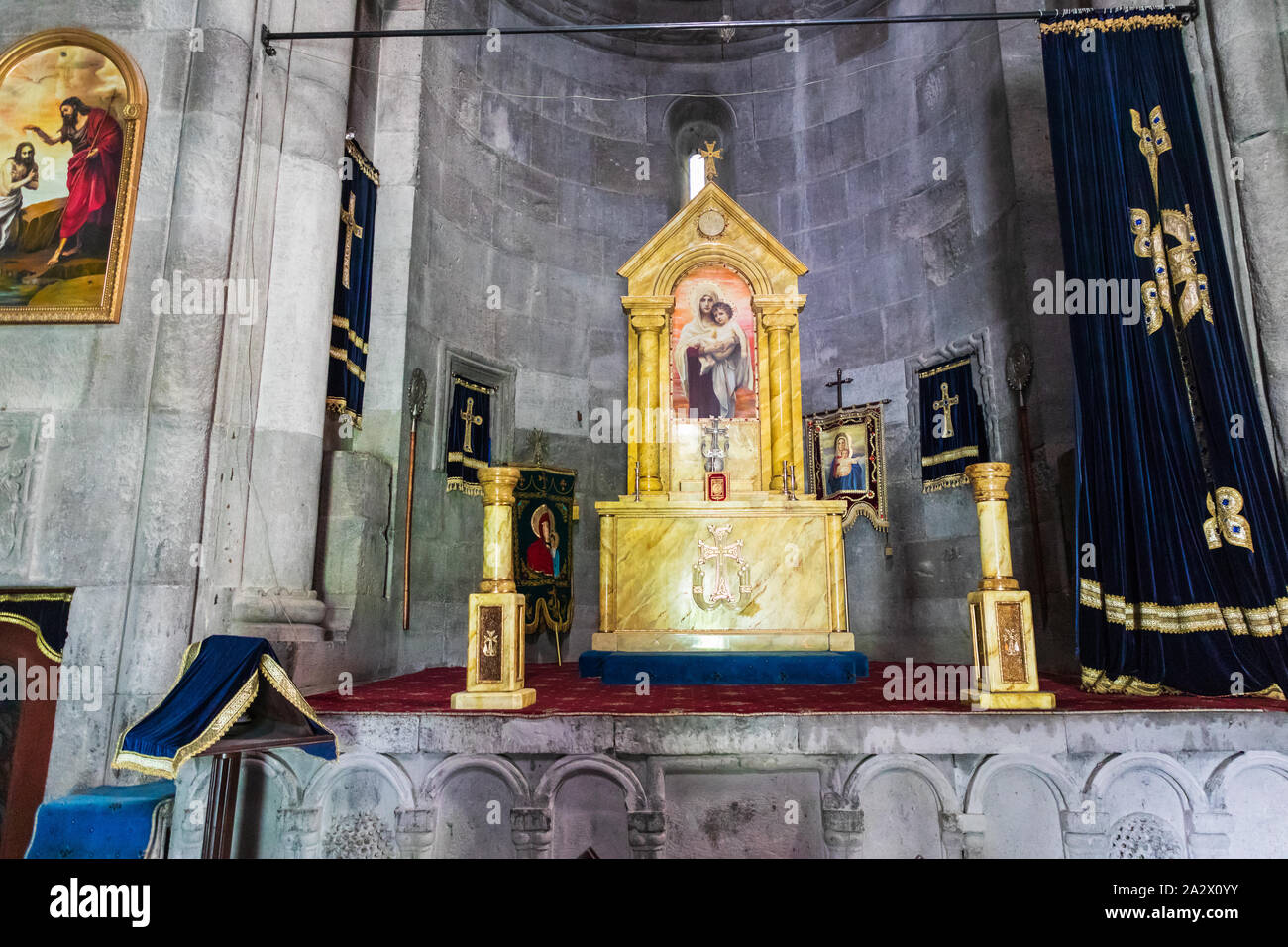Armenia. Tsakhkadzor. Kecharis Monastery. August 15, 2018. An 11th C ...
