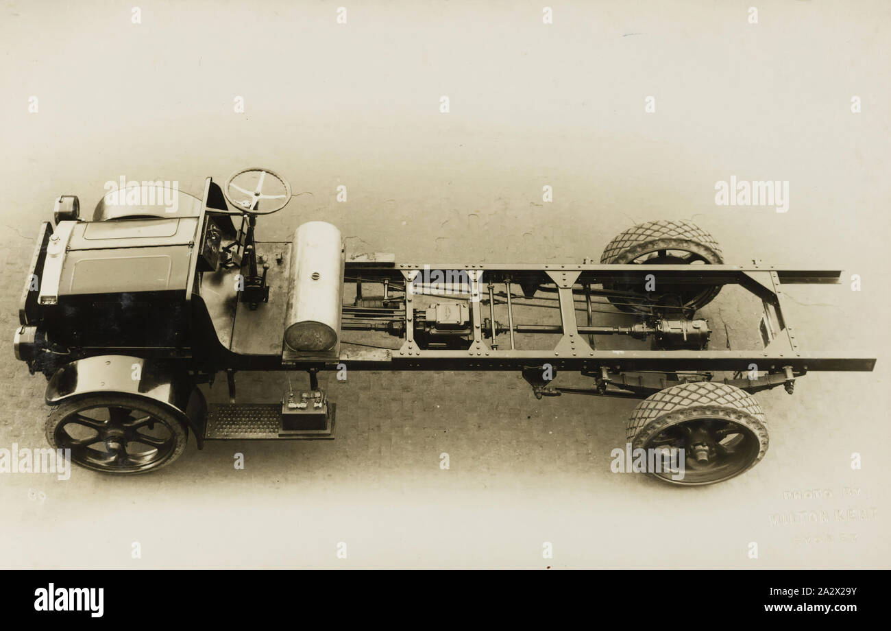 Photograph - Brockway Motors Ltd, Model K Three and a Half Ton Truck, Sydney, New South Wales, circa 1927, Image from a photograph album containing twenty one photographs of motor trucks. The album was used by Brockway Motors Ltd Stock Photo