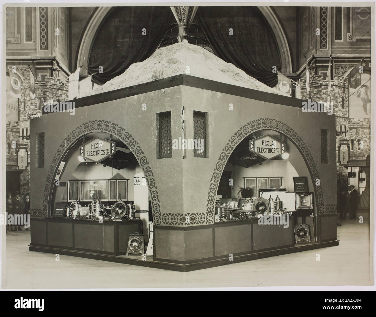 Photograph Hecla Electrics Pty Ltd, Display in Trade Show, circa 1930s, Black and white