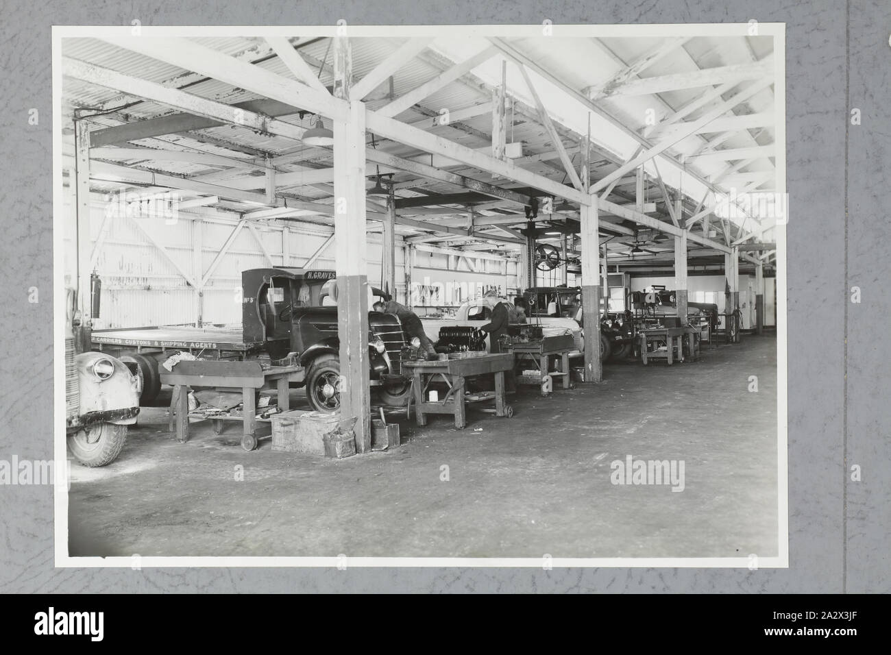 Photograph International Harvester Motor Truck Service Garage