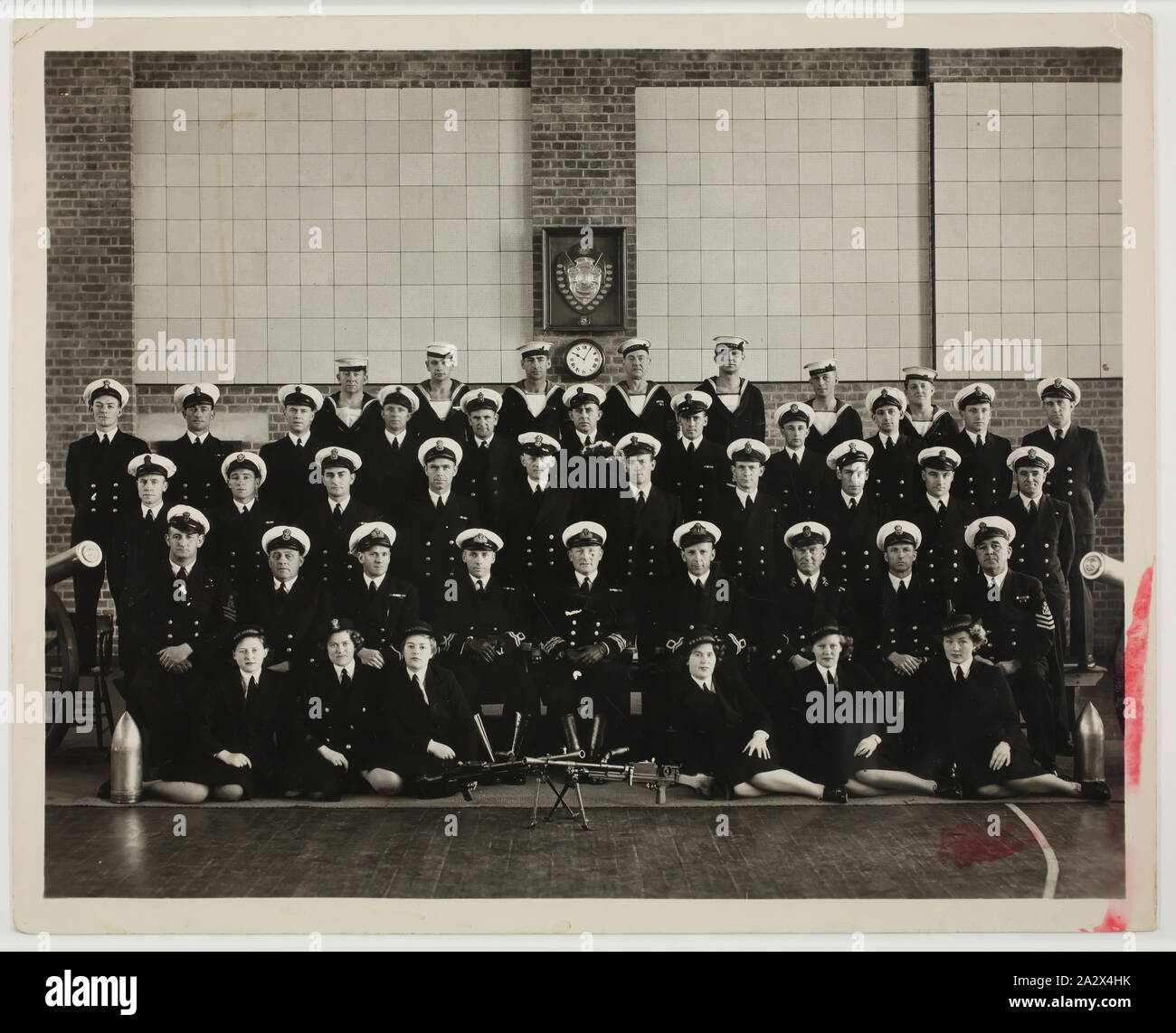 Photograph - Royal Australian Navy Group Portrait, Able Seaman David Ralph Goodwin, World War II, 1939-1945, One of 32 black and white photographs, some in the form of postcards, relating to the military service of David Ralph Goodwin, Ex H.M.A.S. Association (Vic Stock Photo