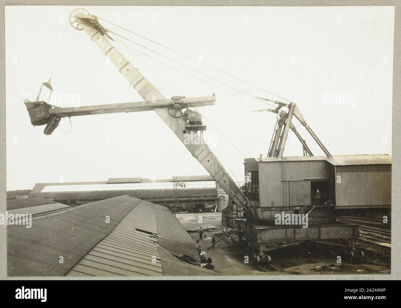 Photograph Ruston & Hornsby, RailMounted Excavator Shovel, Lincoln