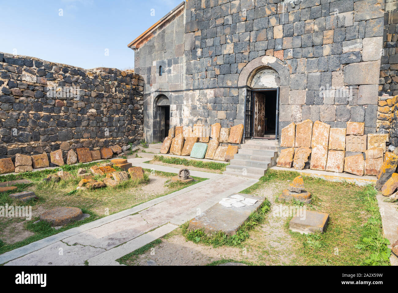 Armenia Sevan Door On The Church Of Surp Arakelots At The Sevanavank 
