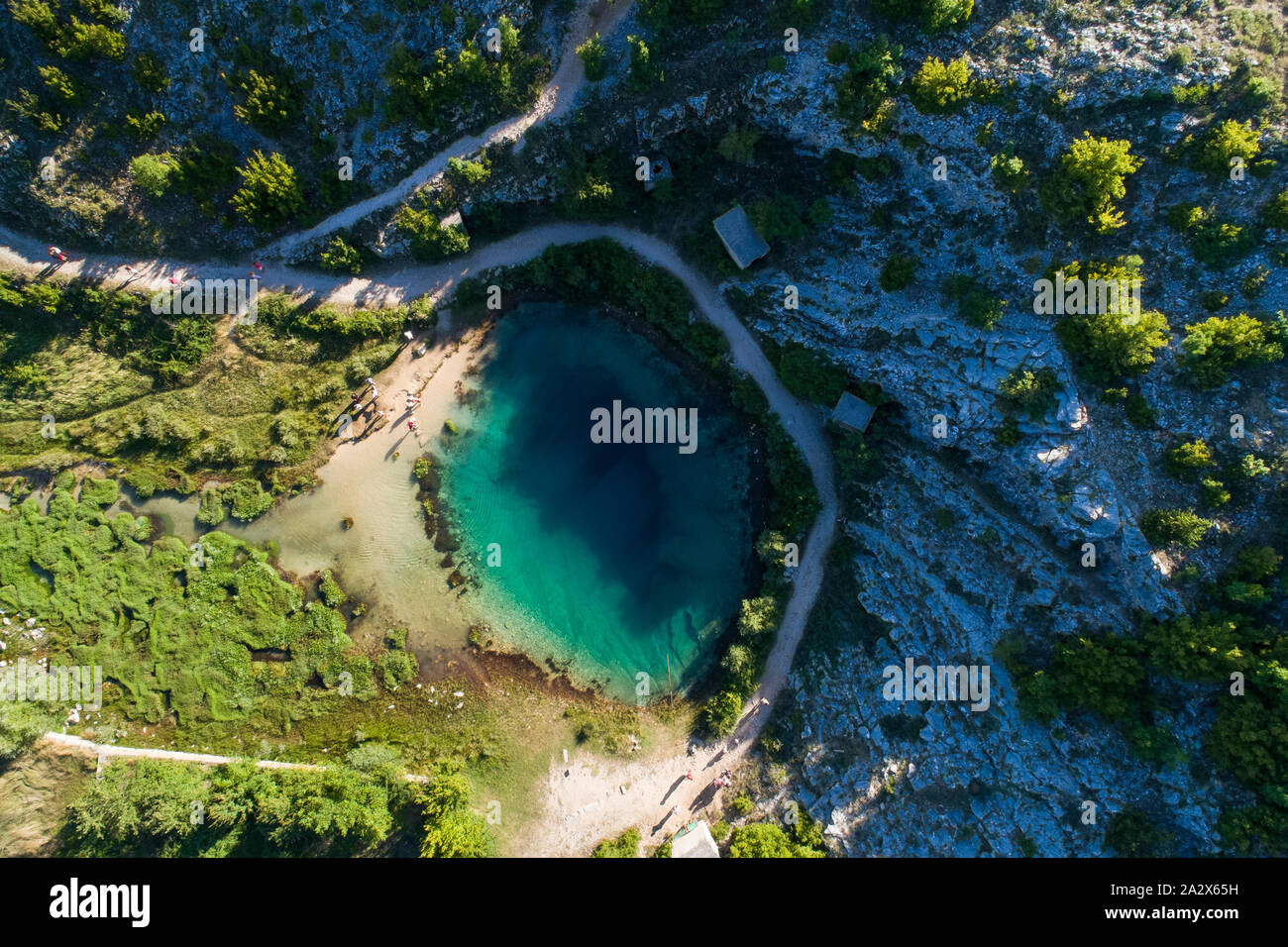 Cetina River, Split / Croatia. 08182019, Nice sunny day at Cetina