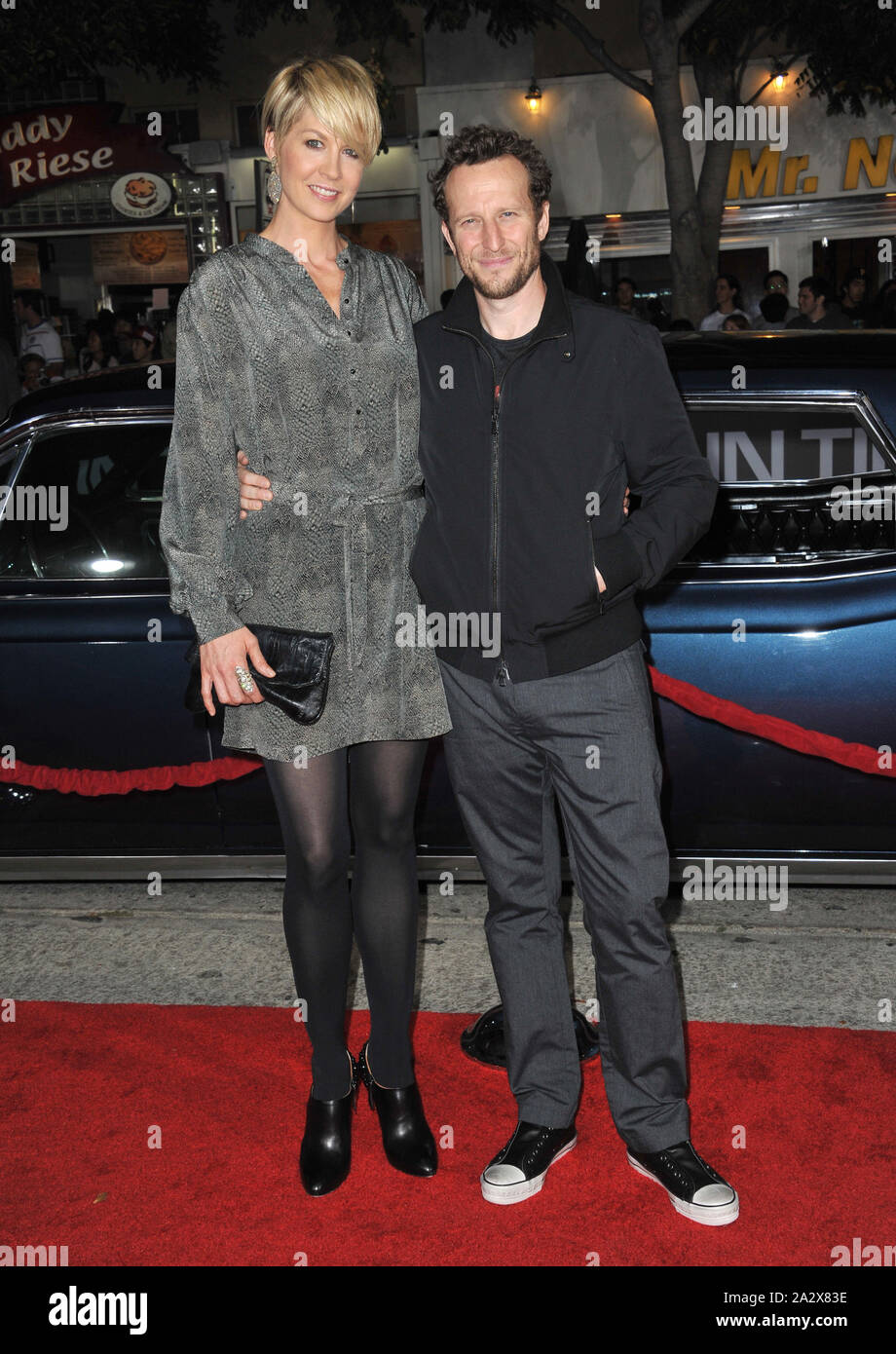 LOS ANGELES, CA. October 20, 2011: Jenna Elfman & husband Bodhi Elfman ...