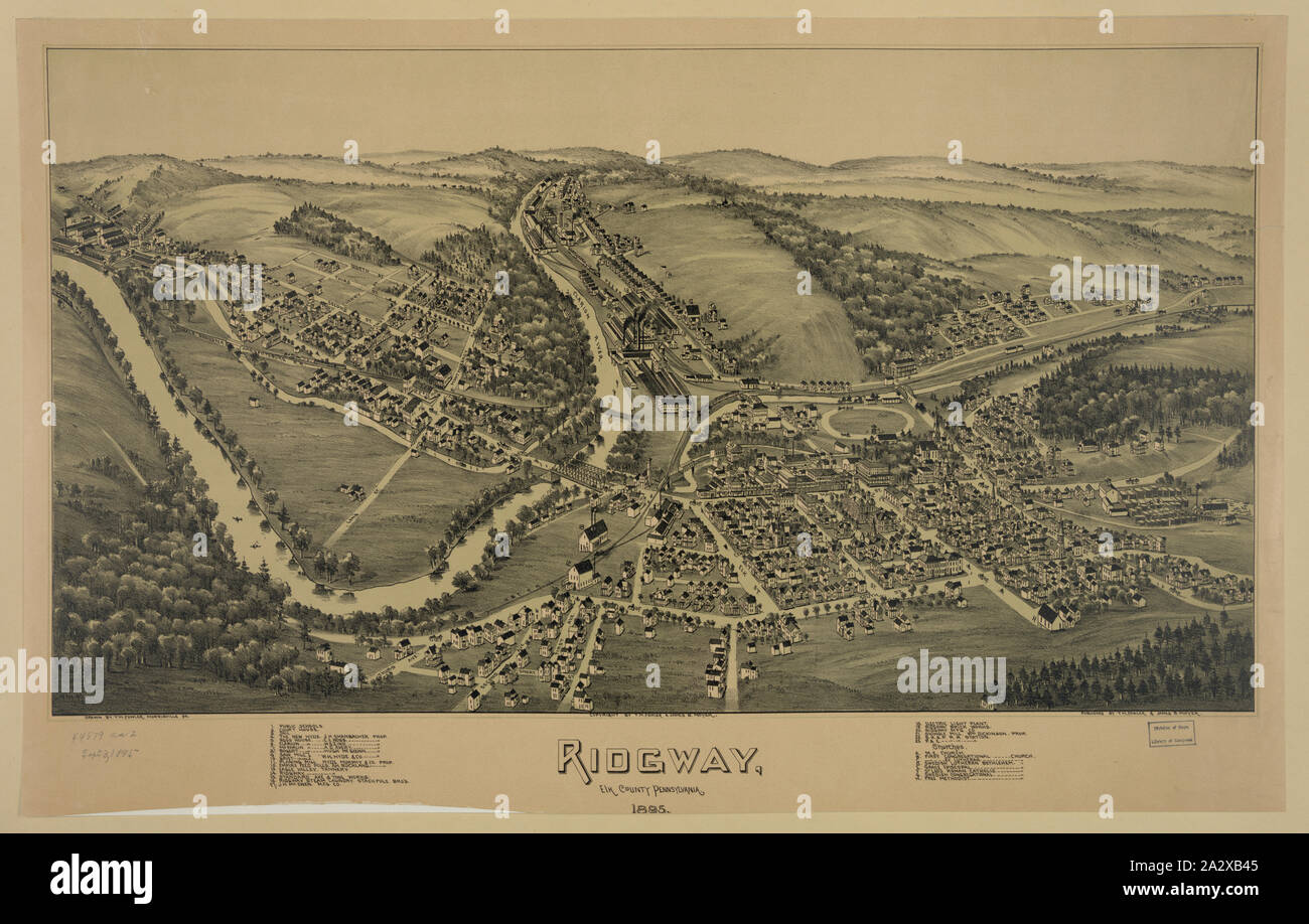 Ridgway, Elk County Pennsylvania., 1895 Stock Photo Alamy