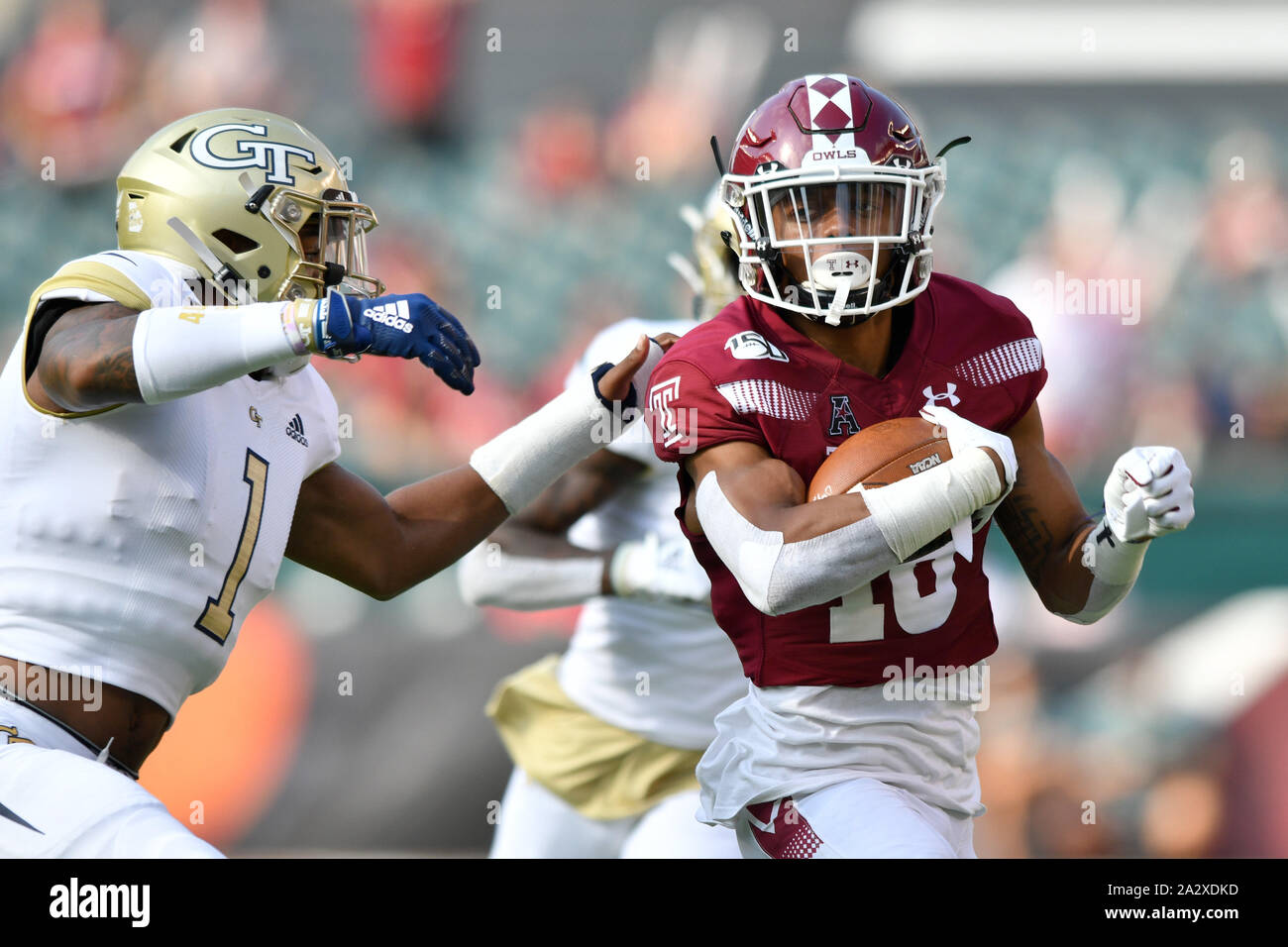 Philadelphia, Pennsylvania, USA. 28th Sep, 2019. Georgia Tech