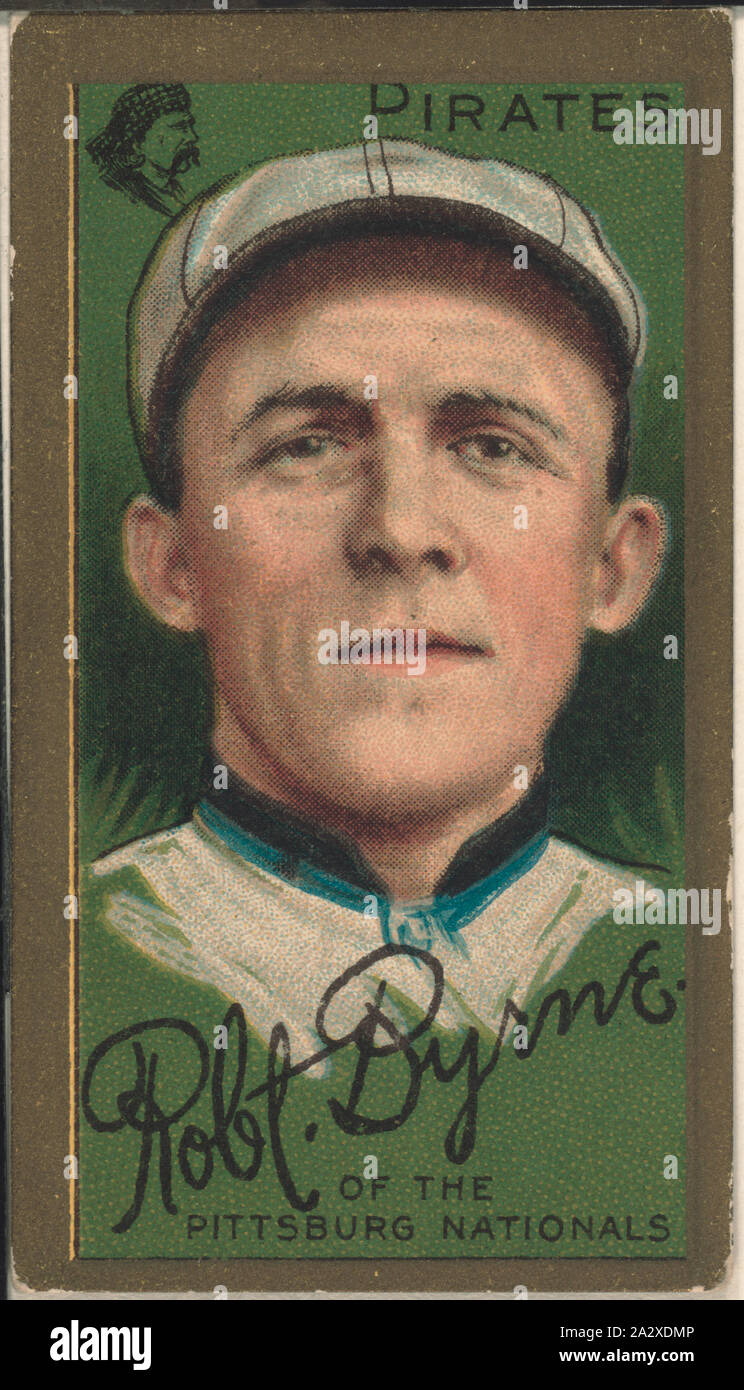 Robert Byrne, Pittsburgh Pirates, baseball card portrait Stock Photo ...