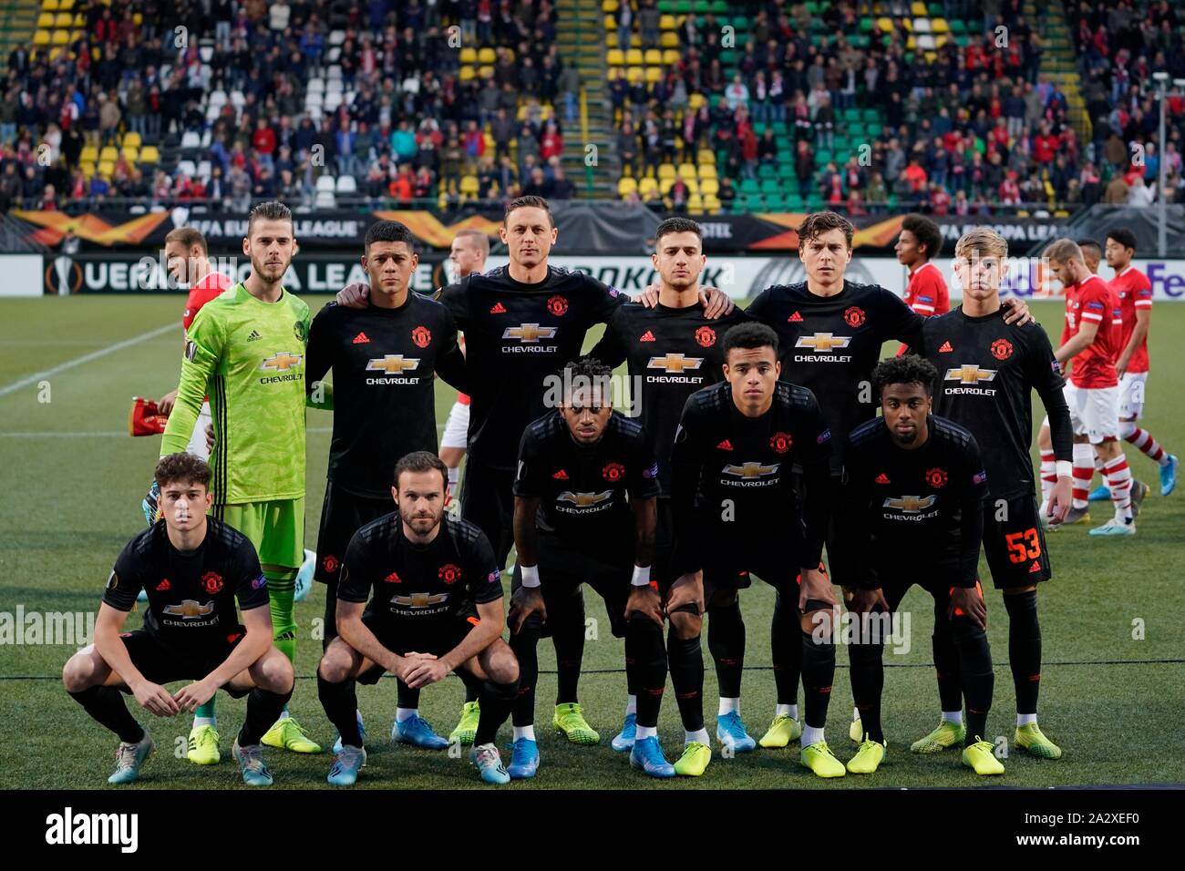Den Haag Netherlands 03rd Oct 2019 Manchester United Team Photo During Europa League Match Az Alkmaar Vs Manchester United On The 3rd Of October 2019 In Den Haag Netherlands Photo By Sander