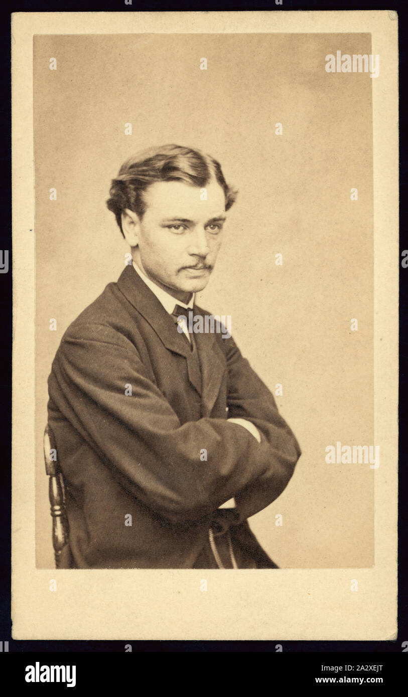 Robert Lincoln, son of President Abraham Lincoln, half-length portrait, seated Stock Photo
