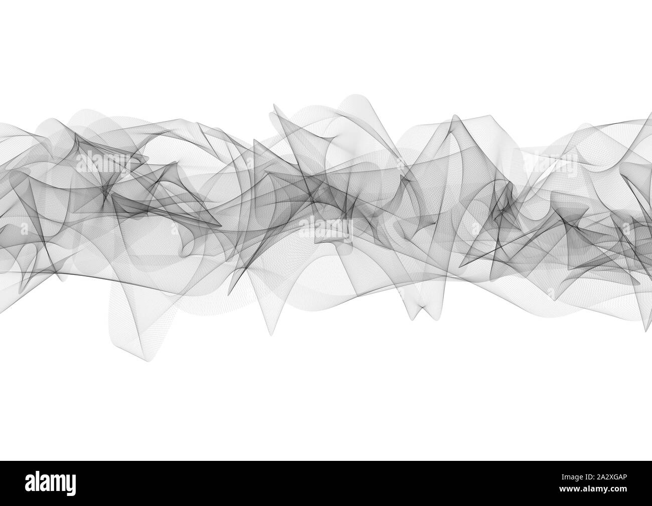 Abstract curved black lines on white Stock Photo - Alamy