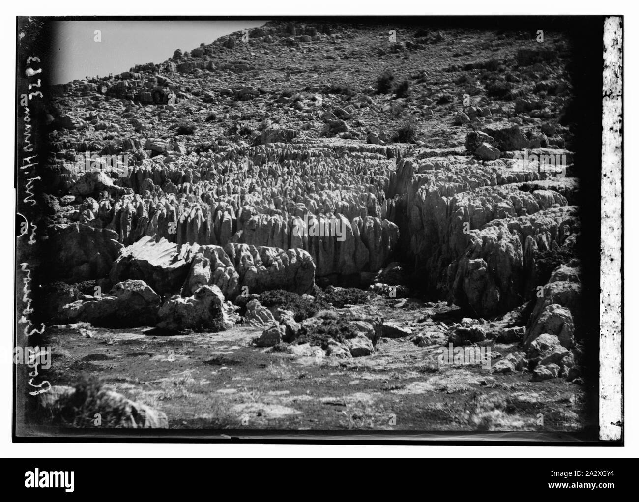 Rock erosion on Mt. Hermon Stock Photo Alamy