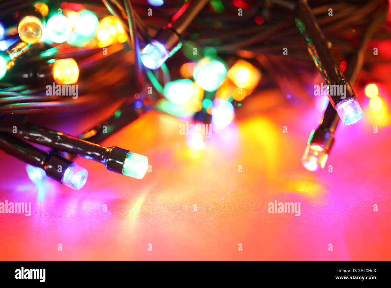 Close up of blinking LED bulbs Stock Photo Alamy