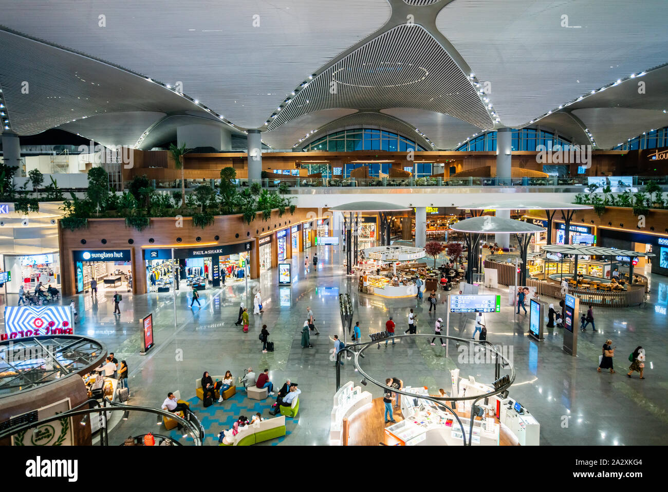 ISTANBUL,TURKEY,AUGUST 02, 2019: Interior view of the Istanbul new