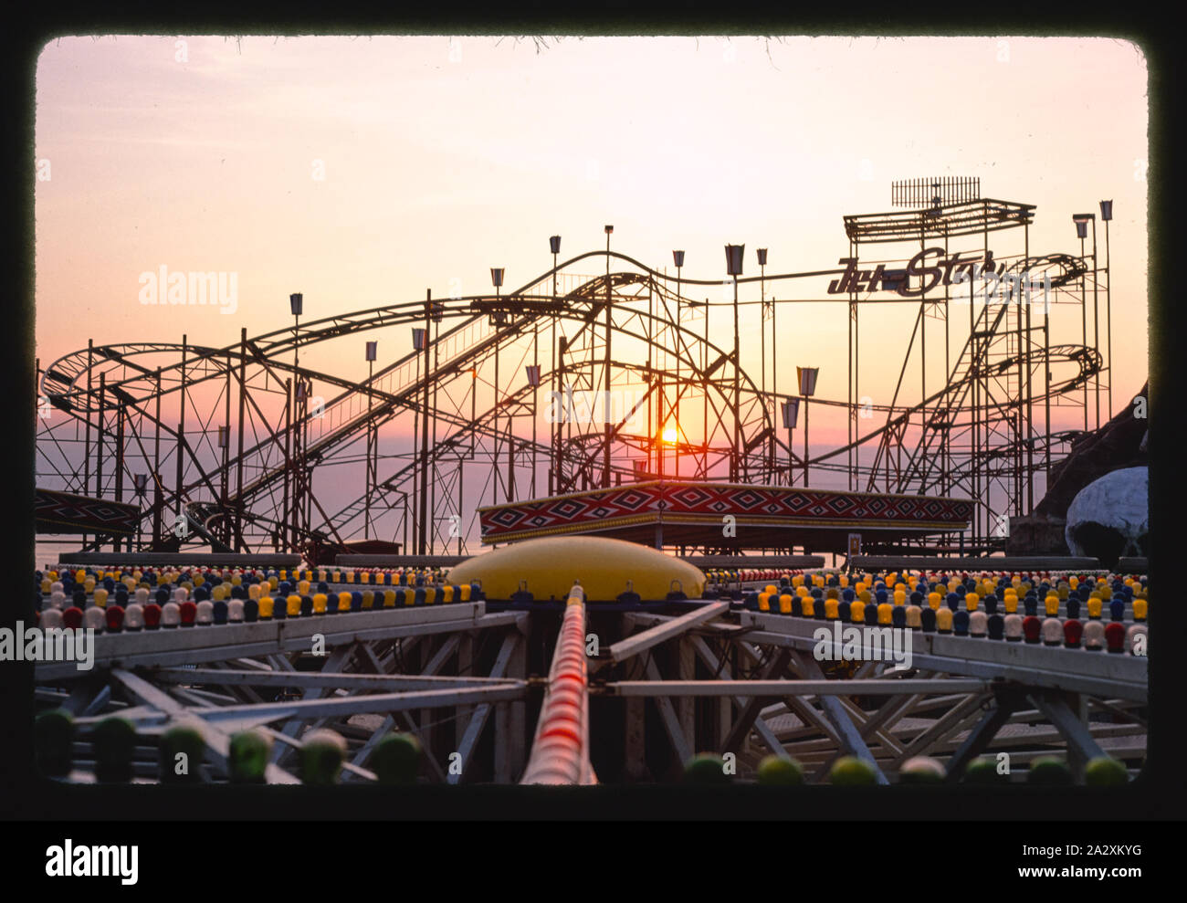 Roller coaster, Seaside Heights, New Jersey Stock Photo