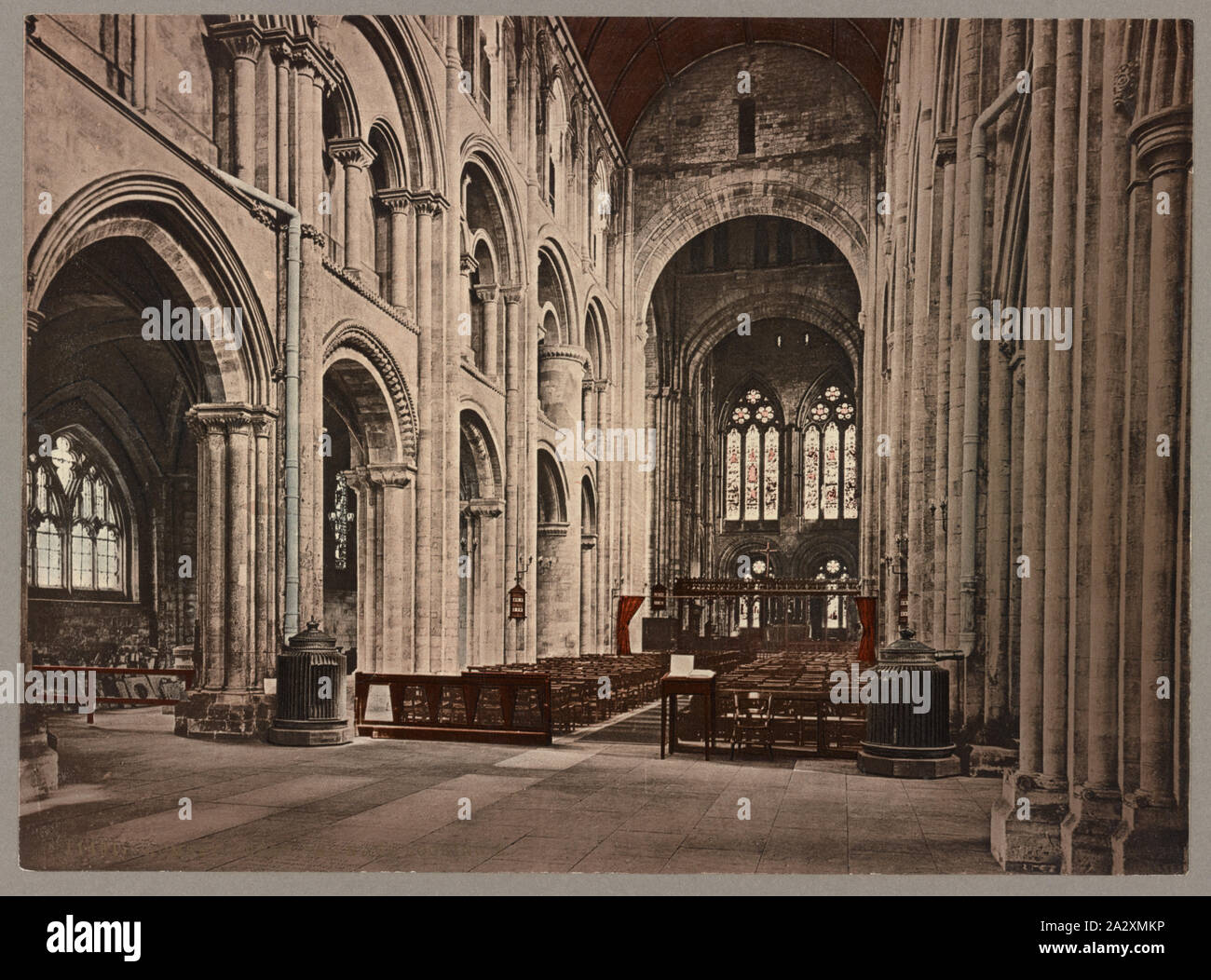Romsey Abbey. The Nave Looking E Stock Photo
