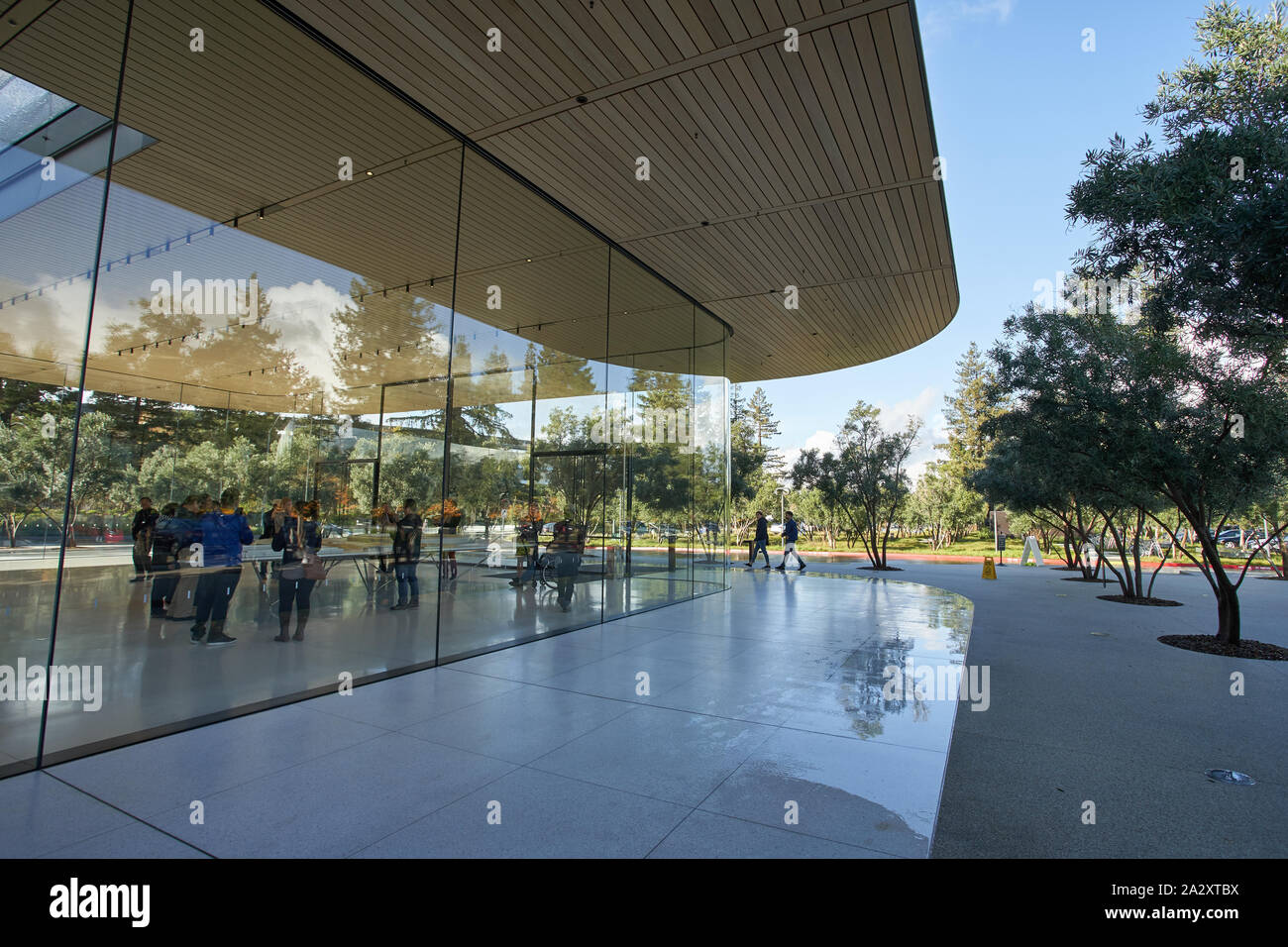 Cupertino, California - Nov 29, 2018: Apple Park Visitor Center. Stock Photo