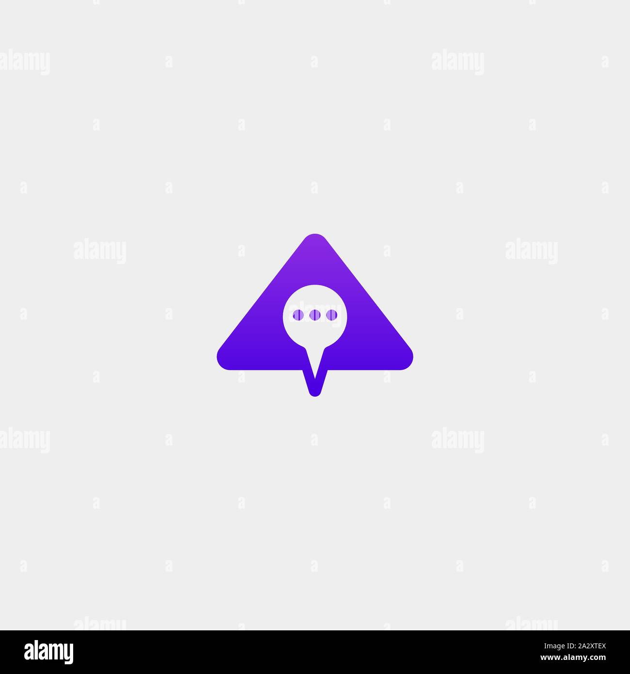 Letter A Chat Logo Template Vector Design Stock Vector