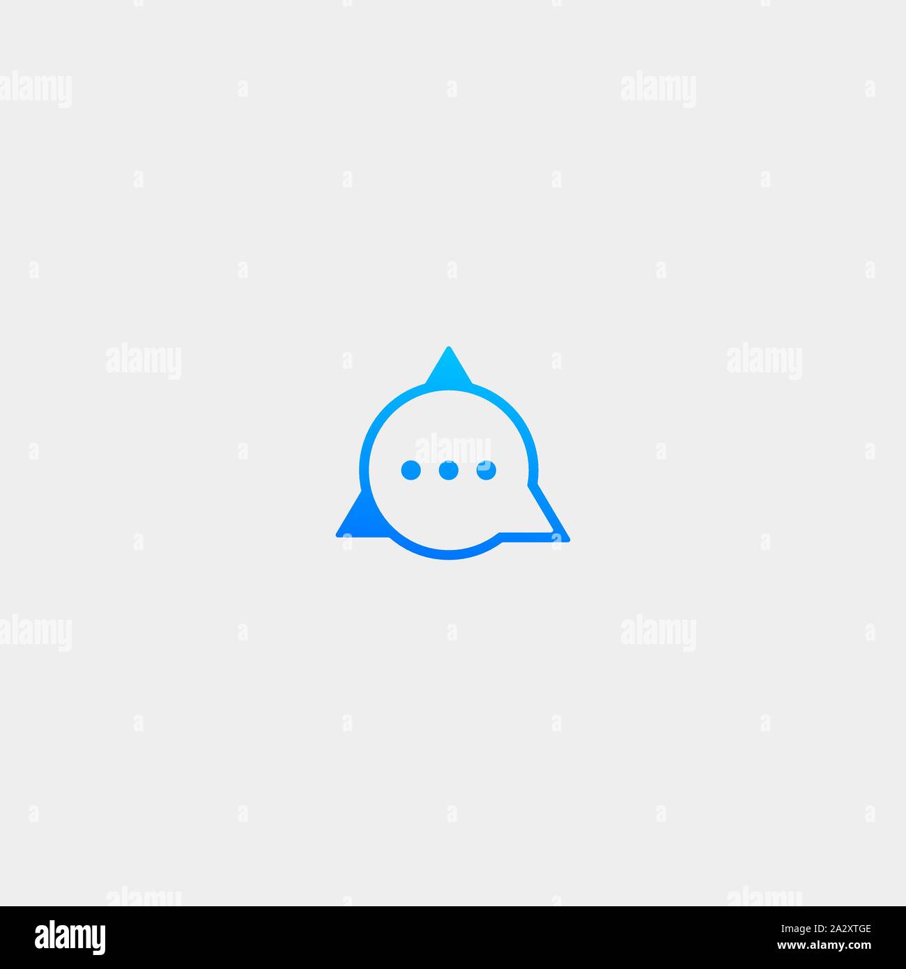 Letter A Chat Logo Template Vector Design Stock Vector