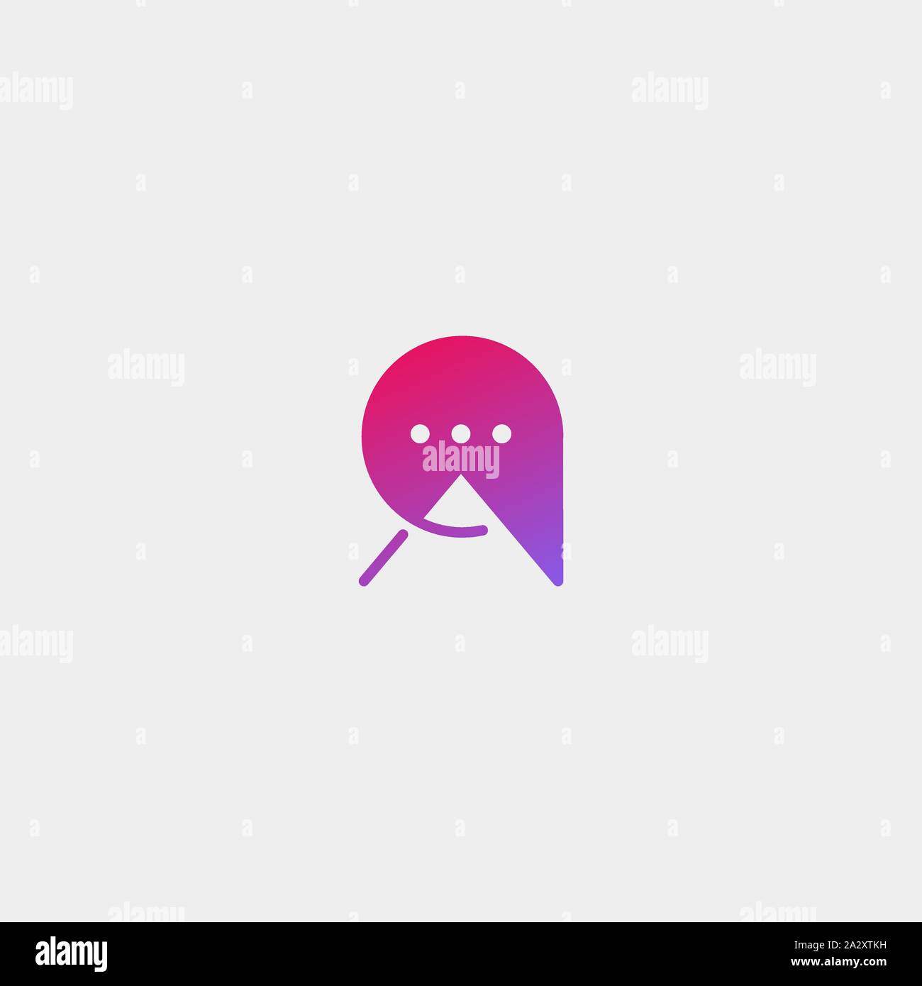 Letter A Chat Logo Template Vector Design Stock Vector