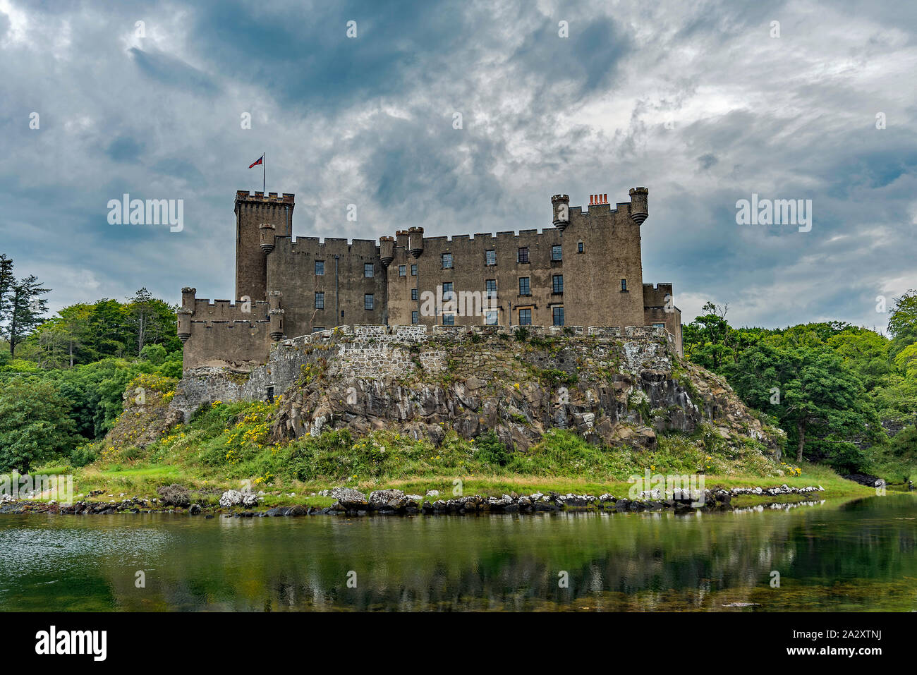 Views of Dunvegan Castle on the Isle of Skye, Scotland Stock Photo