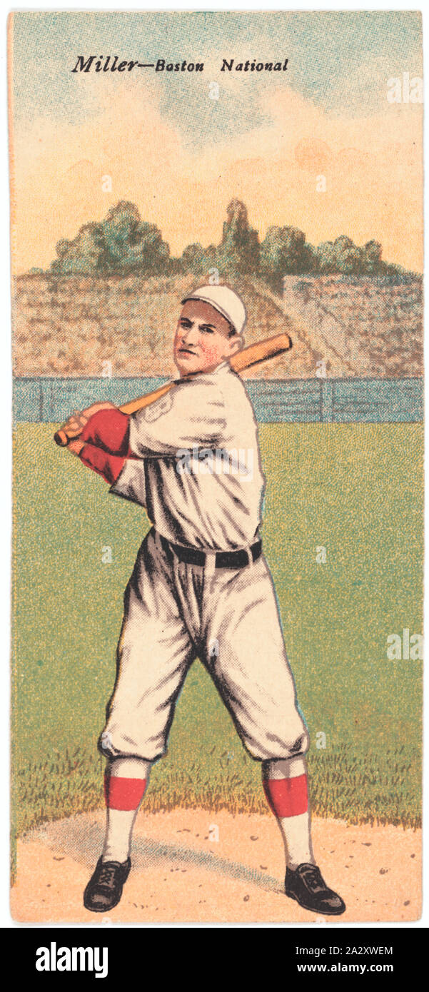 Roy Miller/C. L. Herzog, Boston Doves, baseball card portrait Stock Photo
