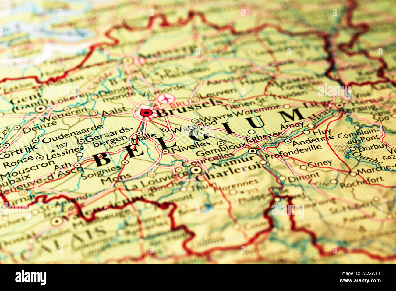 Map of belgium with regions hi-res stock photography and images - Alamy
