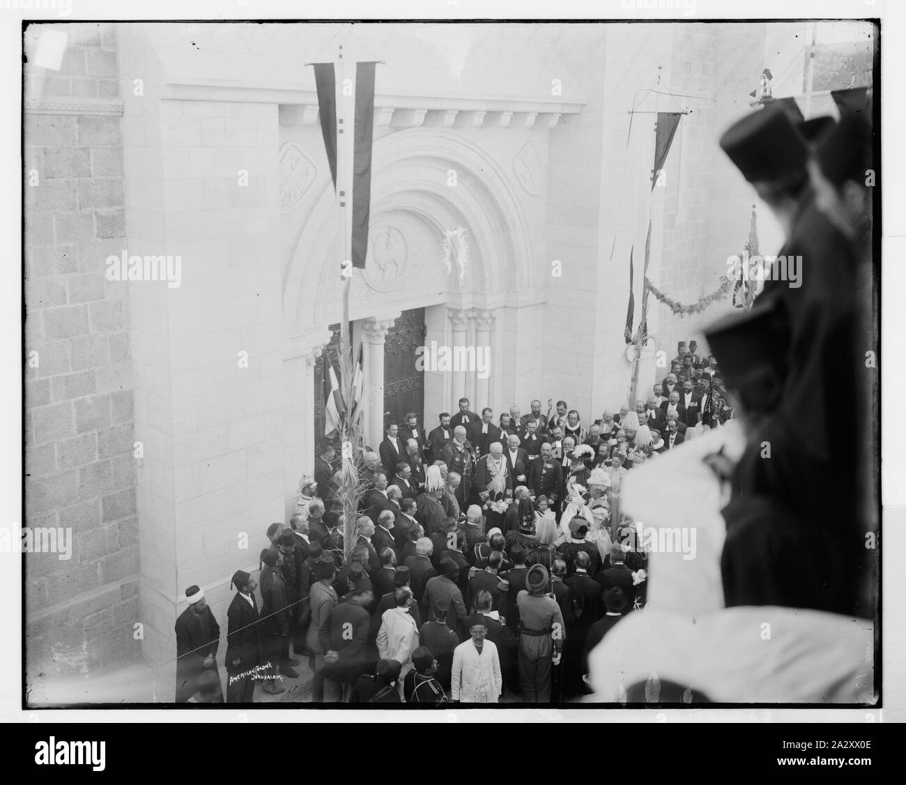 Royal party entering Church of the Redeemer for its dedication. Stock Photo