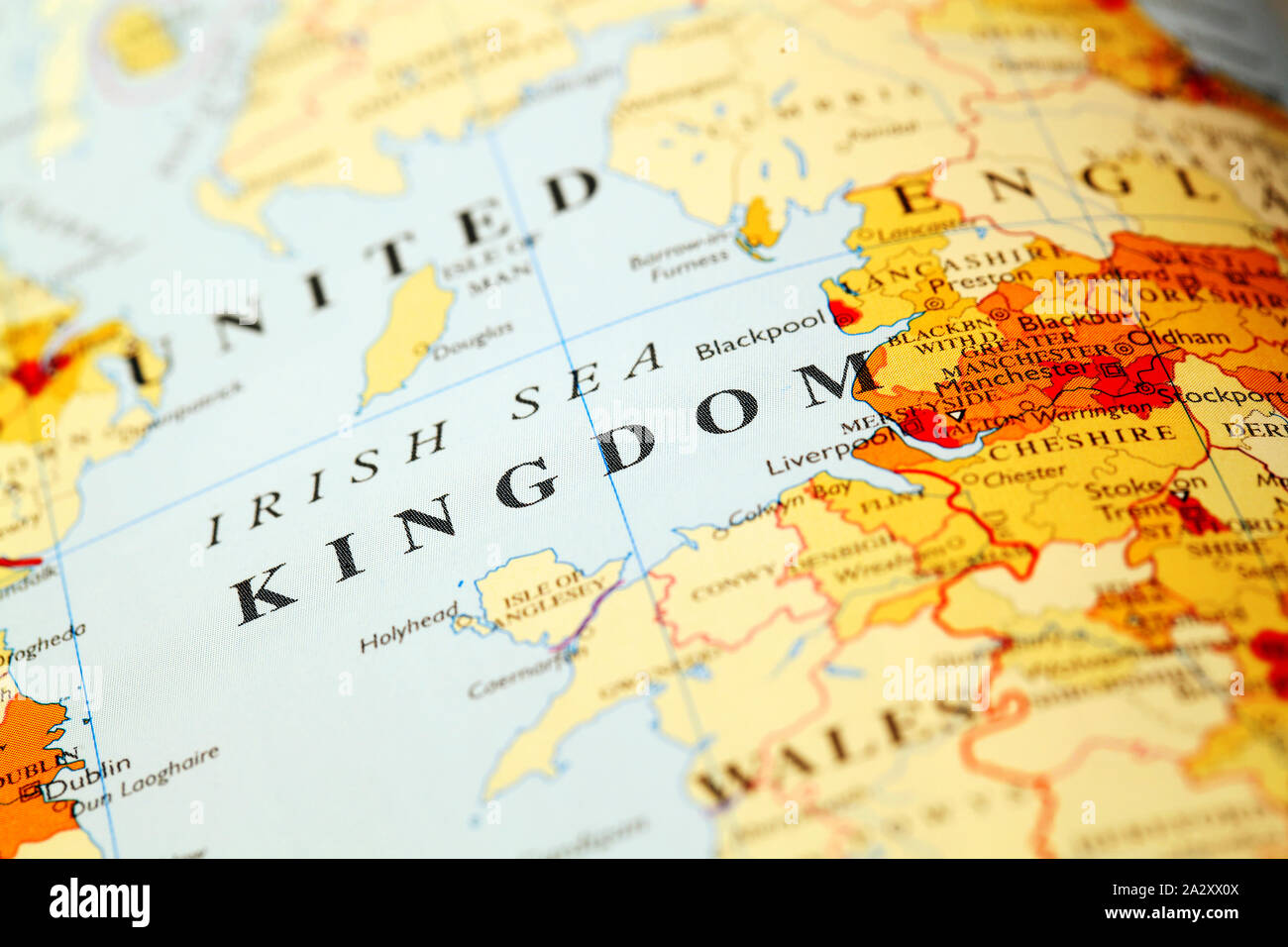 England on atlas world map Stock Photo - Alamy