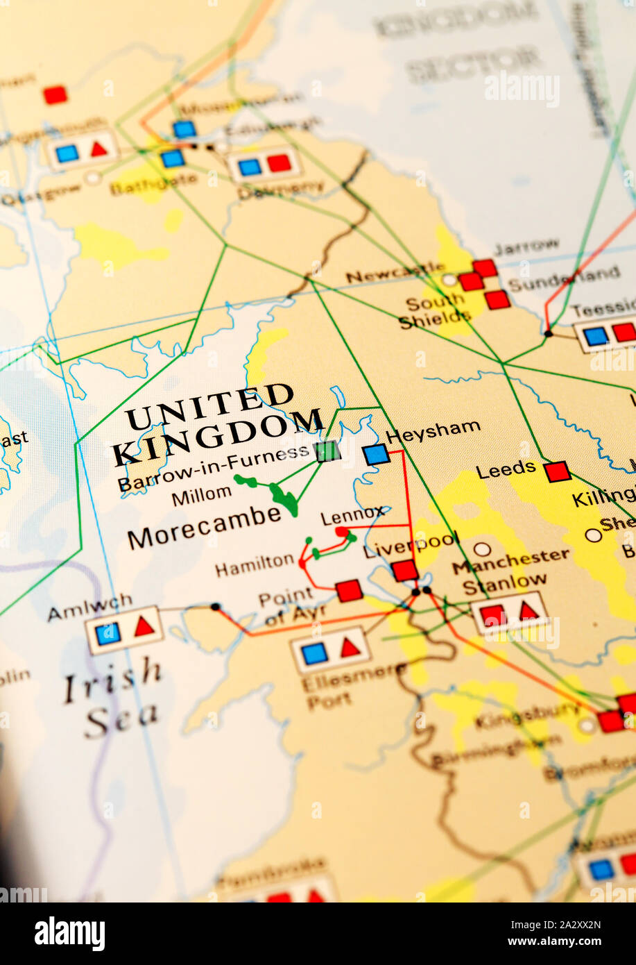 England on atlas world map Stock Photo - Alamy