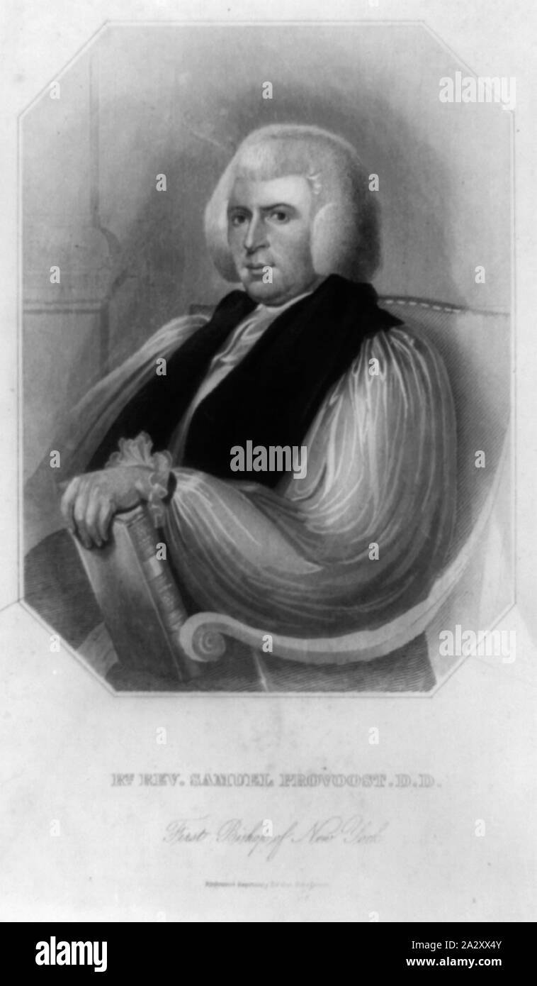 Rt. Rev. Samuel Provoost, D.D., first bishop of New York Stock Photo