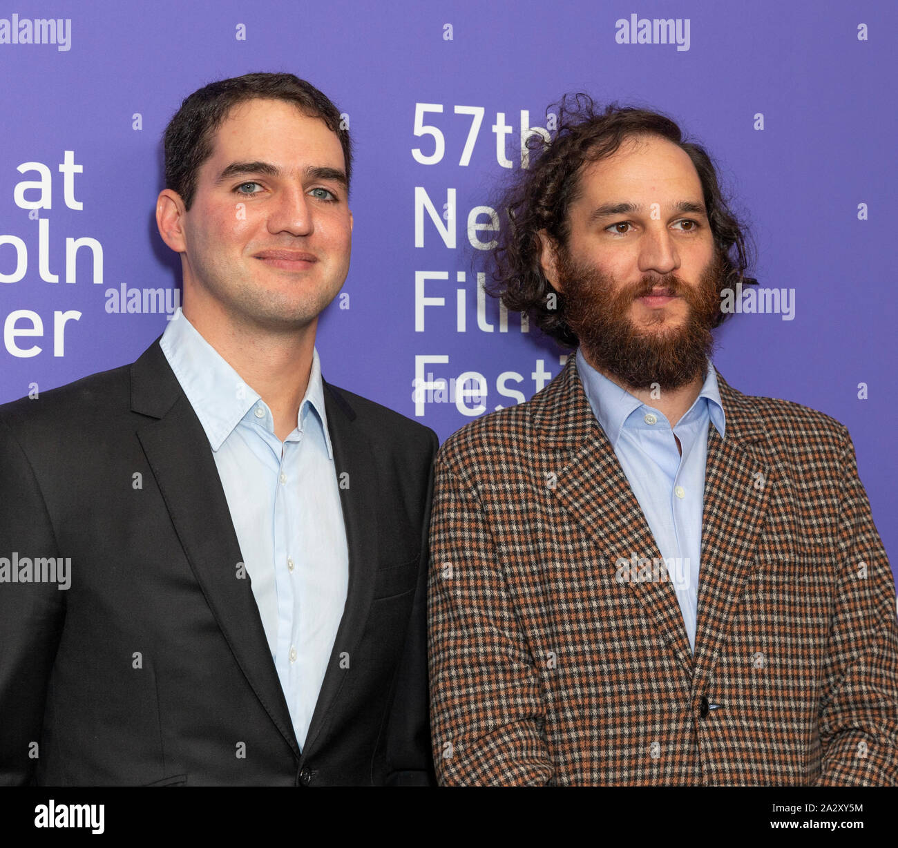 New York, NY - October 3, 2019: Benny Safdie and Josh Safdie attend the