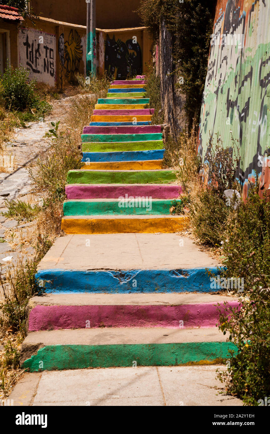Painted stairs hi-res stock photography and images - Alamy