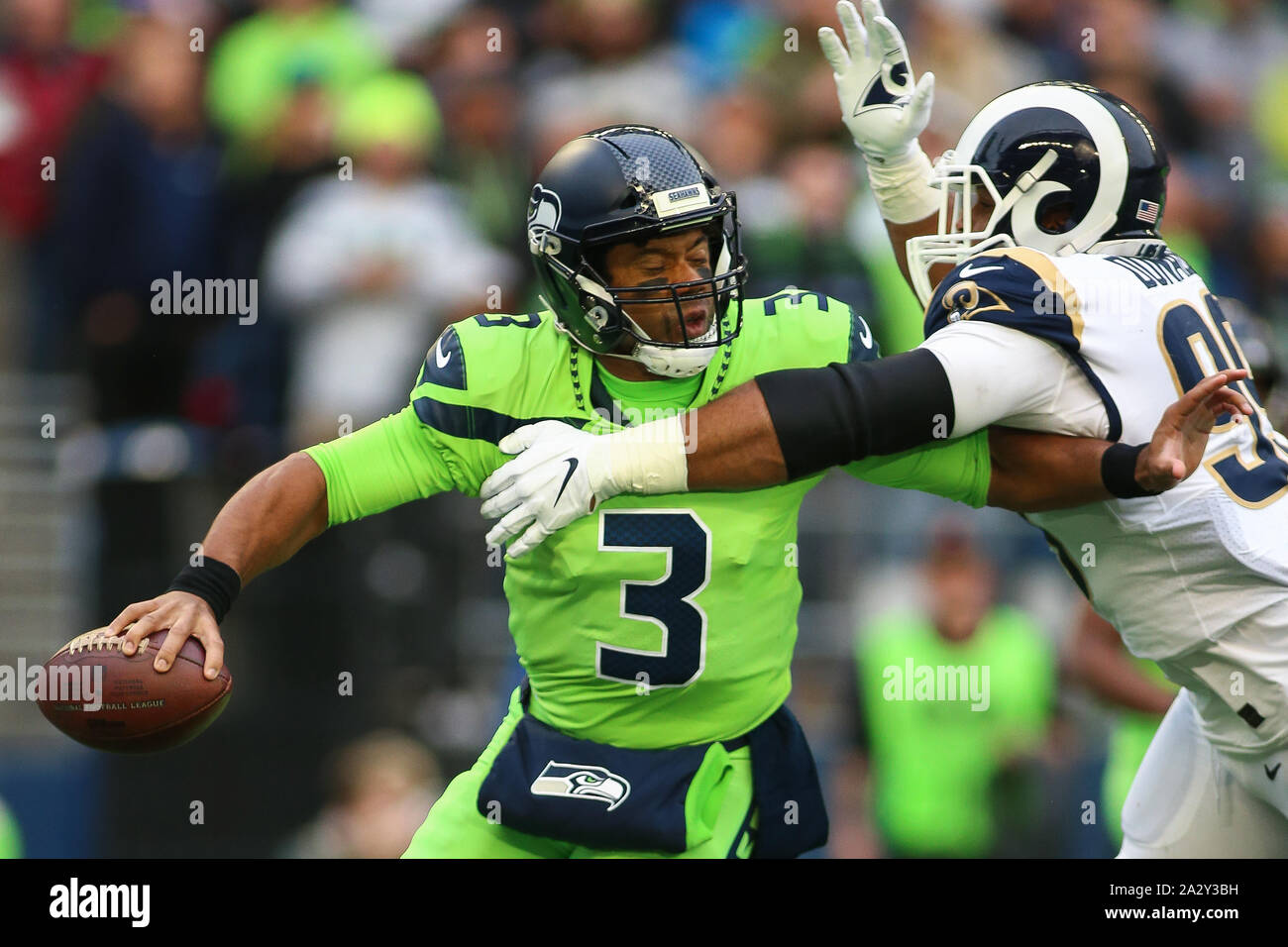 October 3, 2019: Los Angeles Rams defensive tackle Aaron Donald