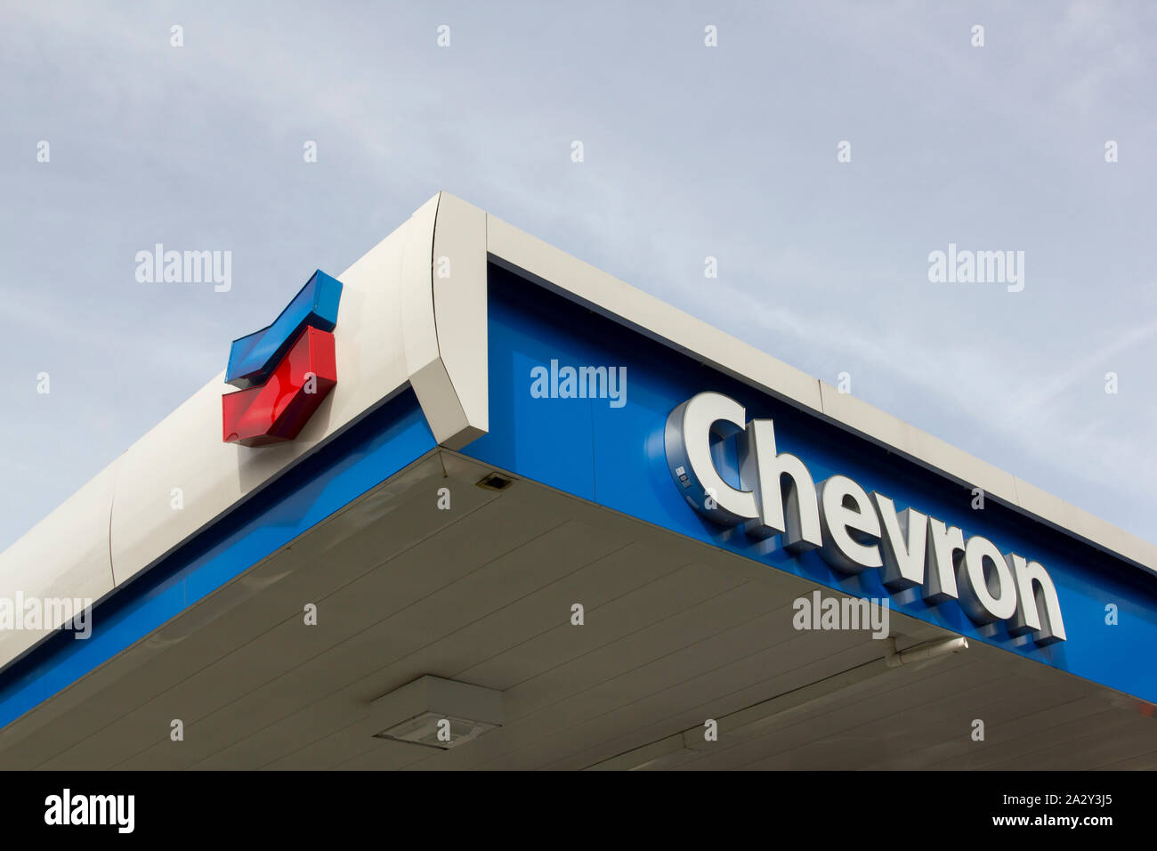 Chevron gas station hires stock photography and images Alamy