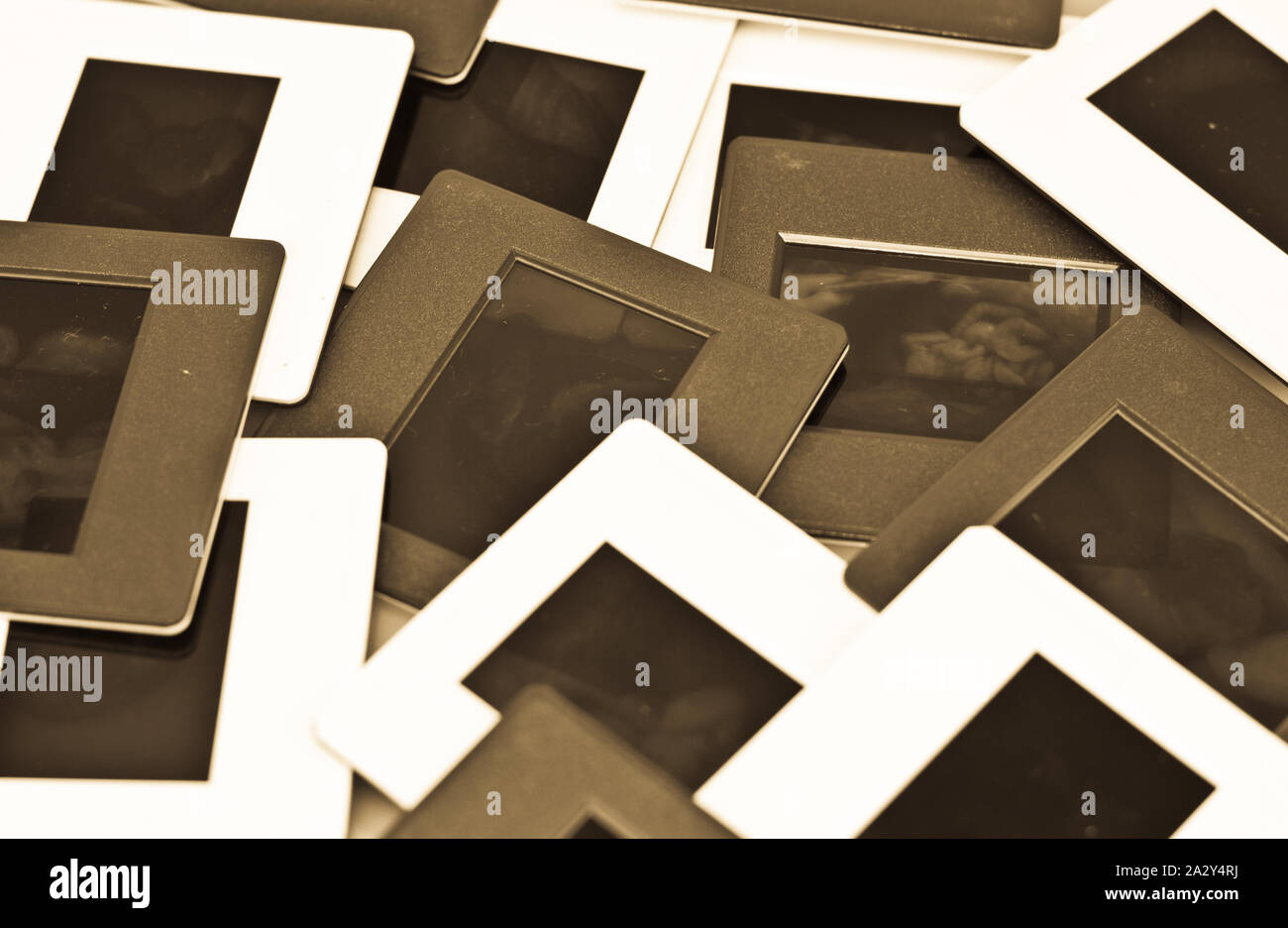 old slide projector film stack on white background Stock Photo Alamy